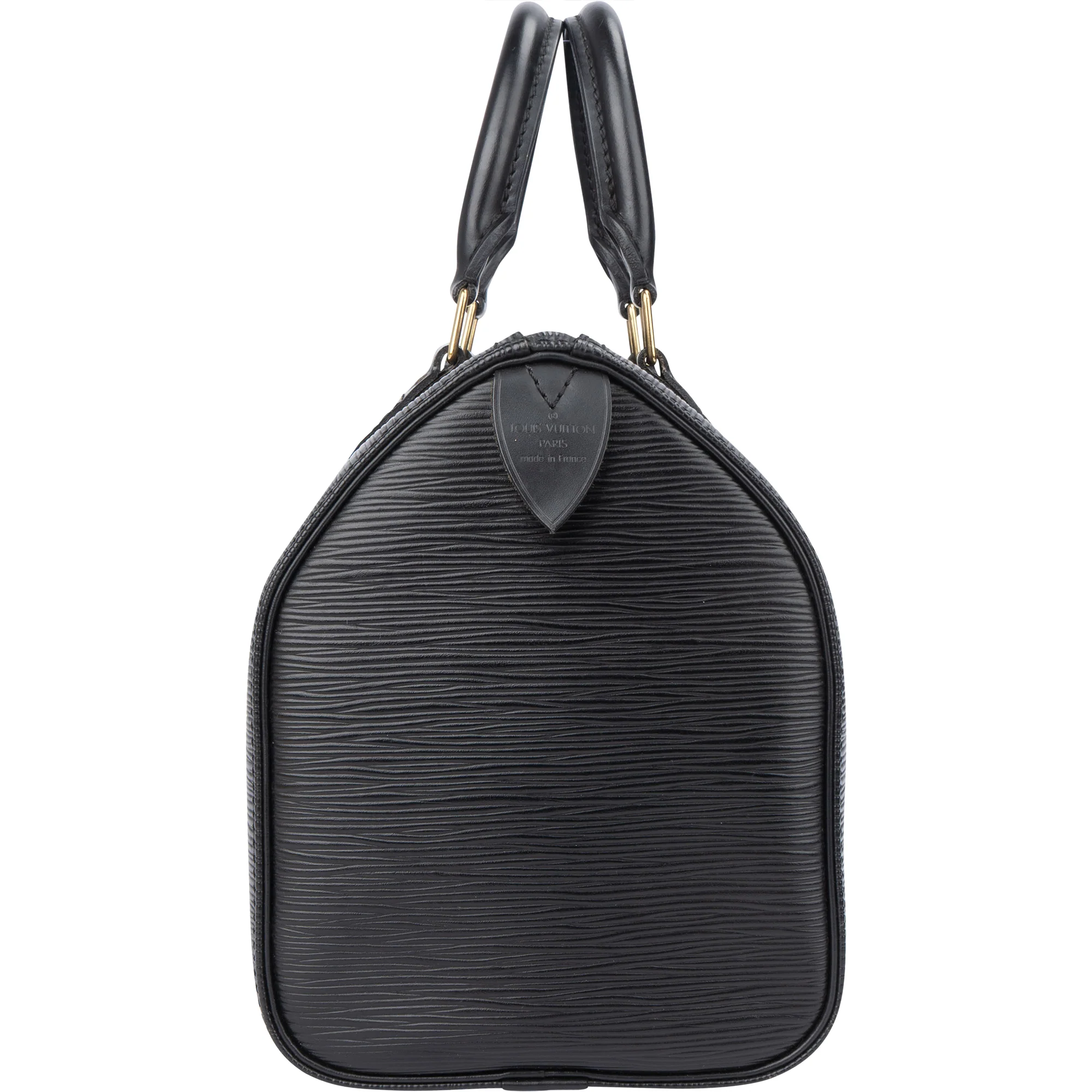 Louis Vuitton Noir Epi Leather Speedy 25 Handbag