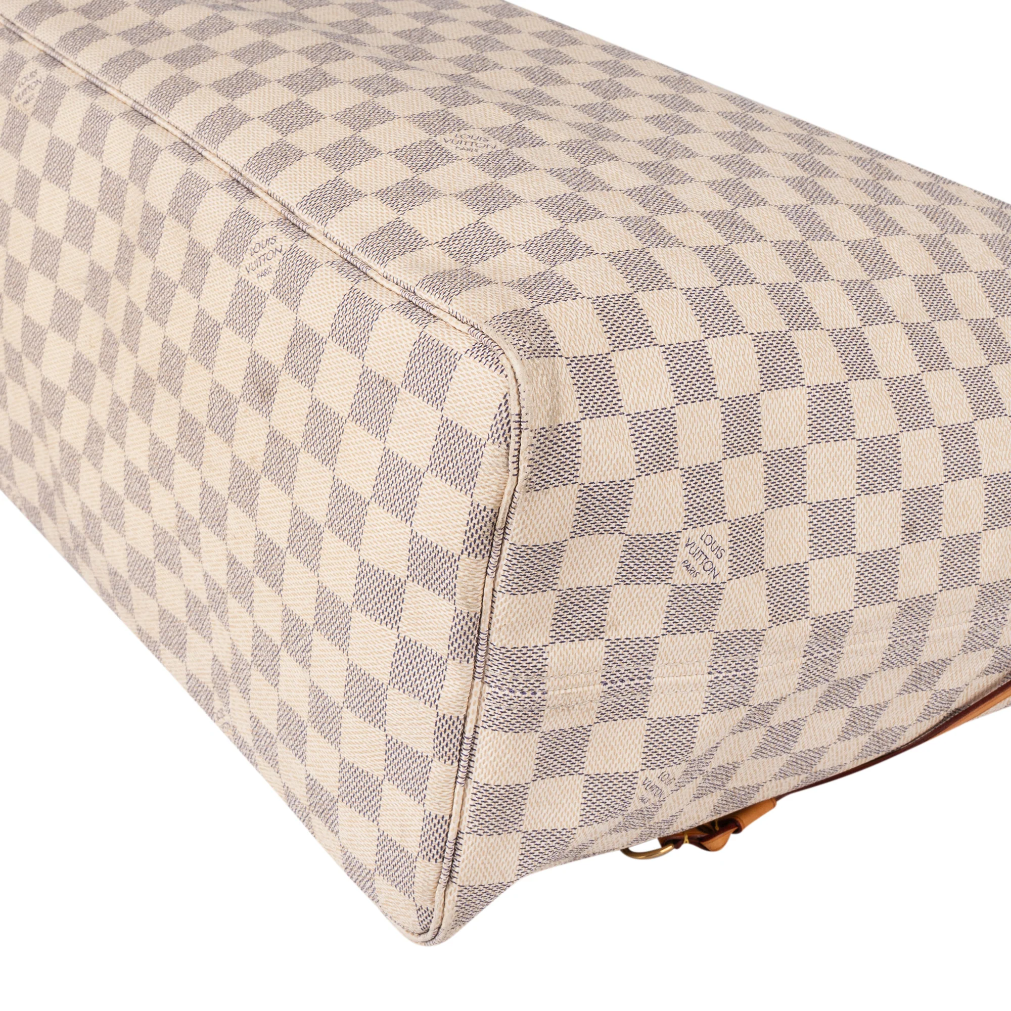 Louis Vuitton Damier Azur Monogram Neverfull GM Shopper