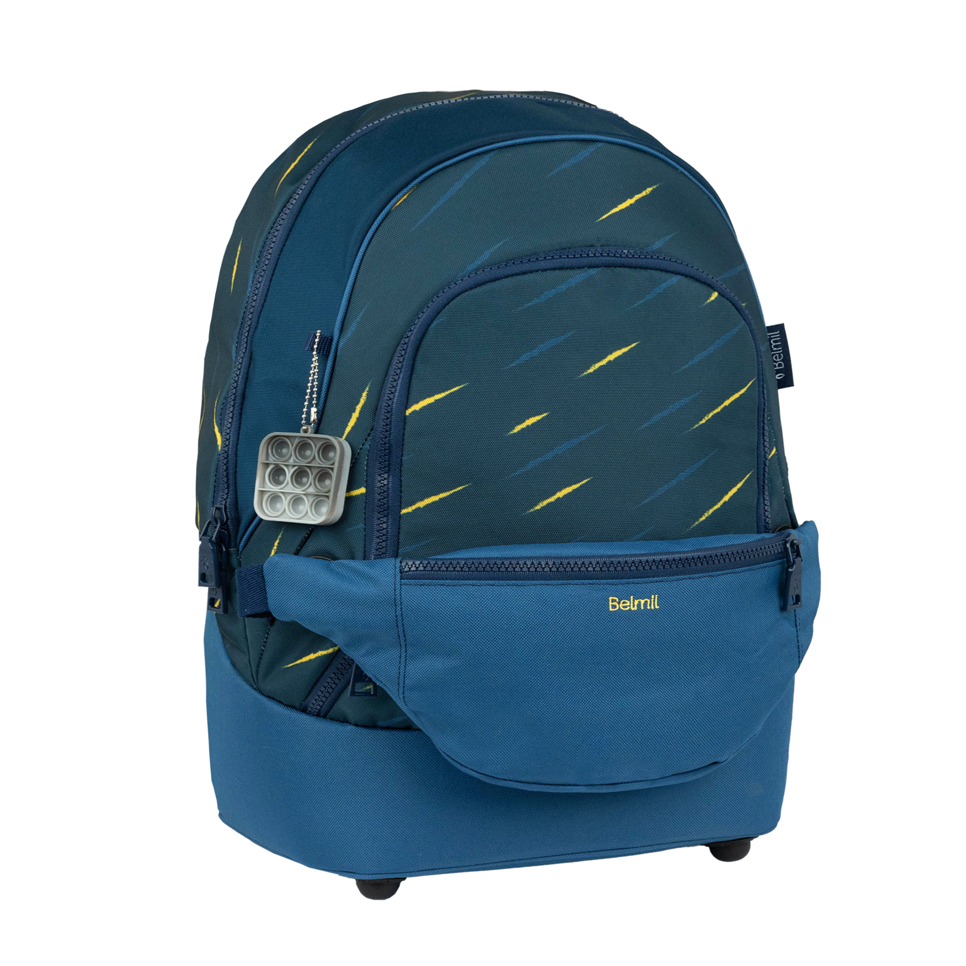 2-IN-1 Schultasche & Gürteltasche 2-teilig - Orion Blue