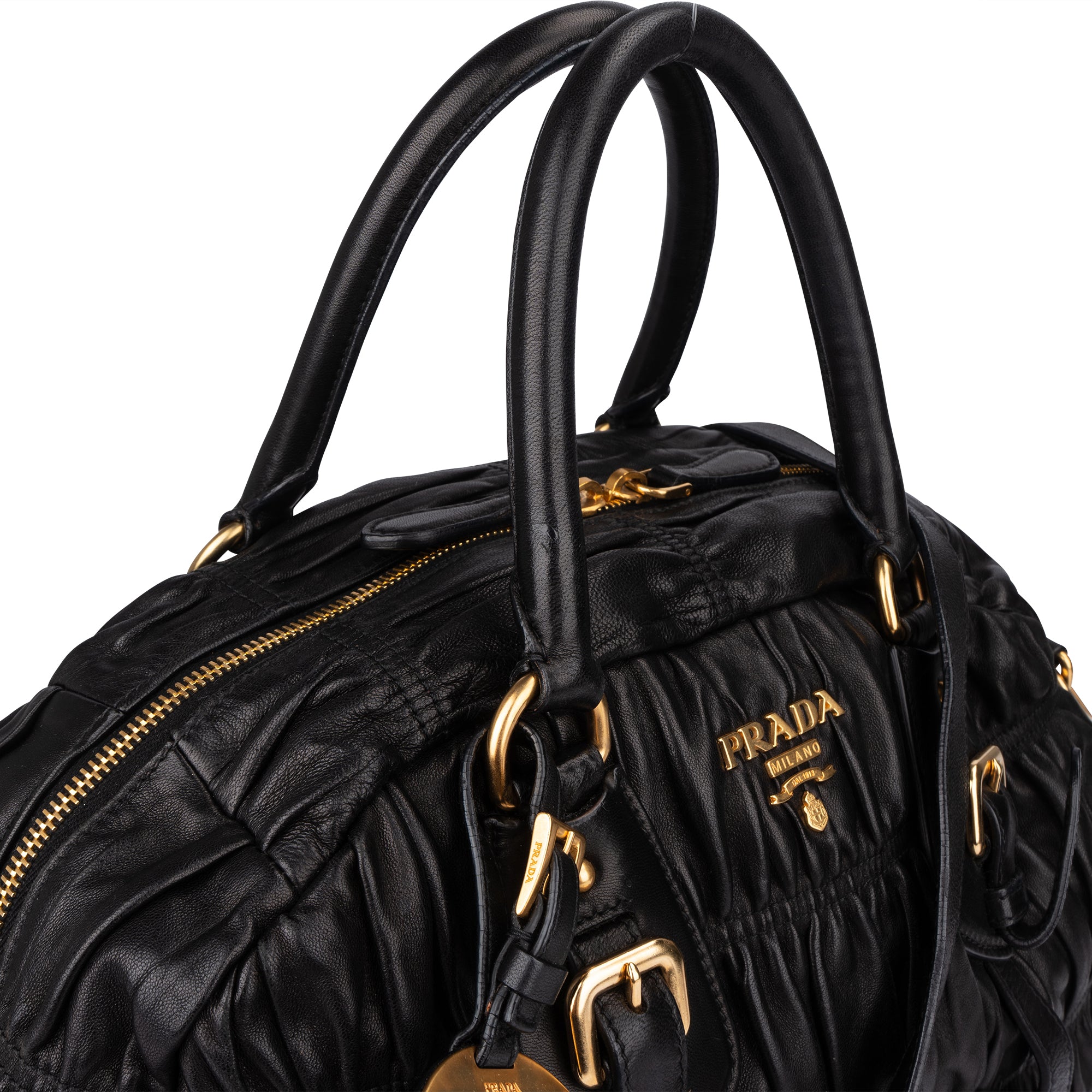 Prada Quilted Leather City Handbag