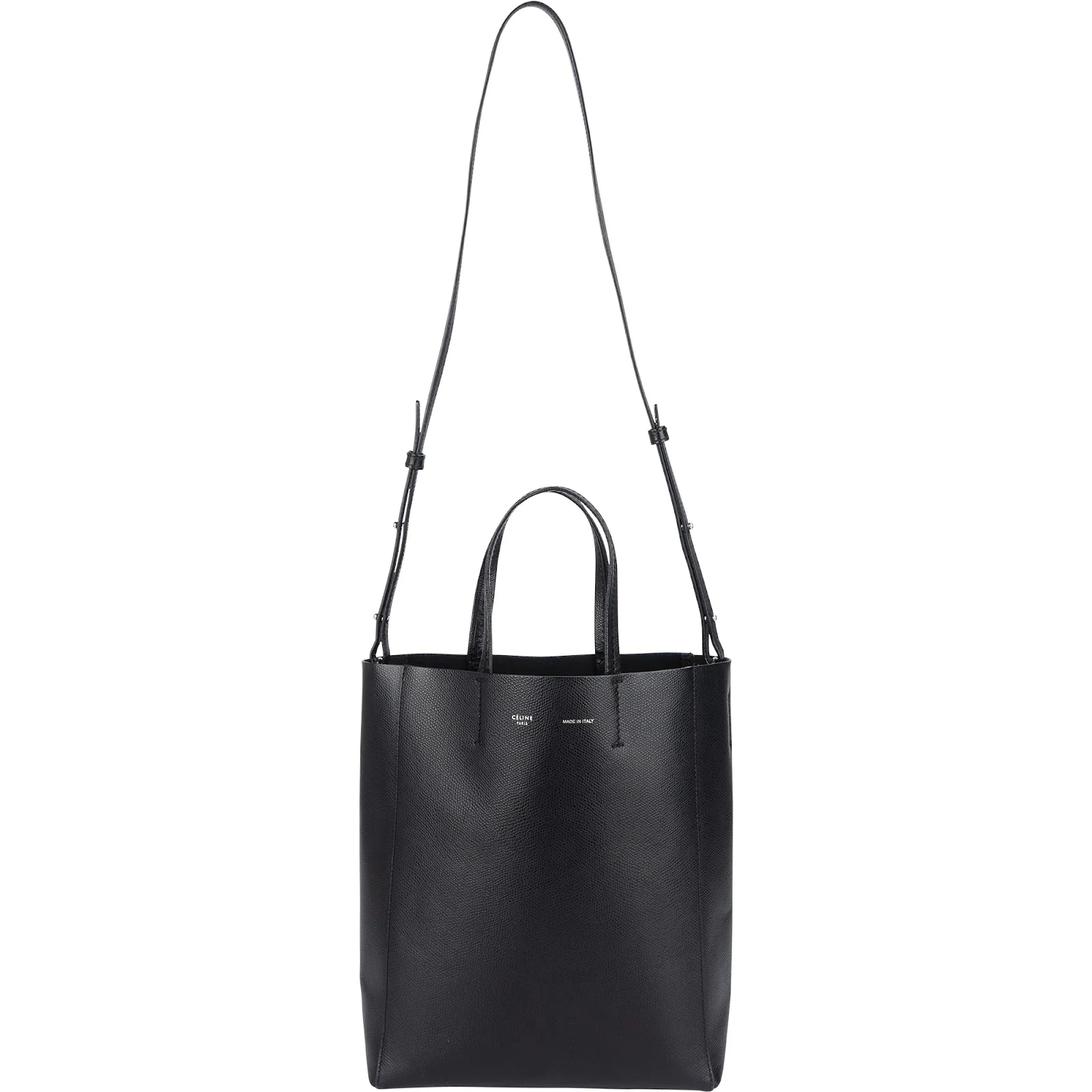 Céline Grained Calfskin Vertical Cabas Crossbody Handbag