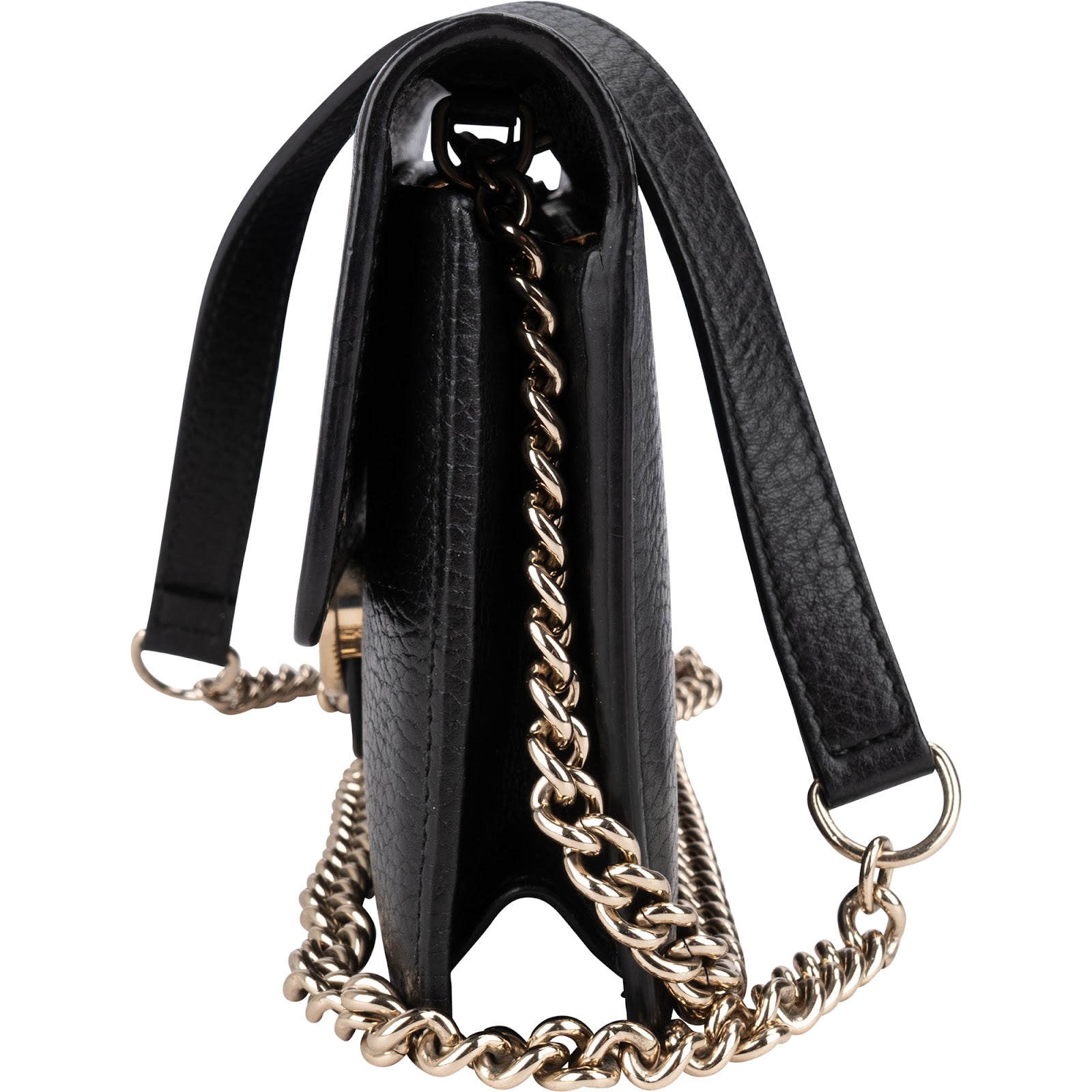 Gucci Leather Interlocking GG Wallet On Chain