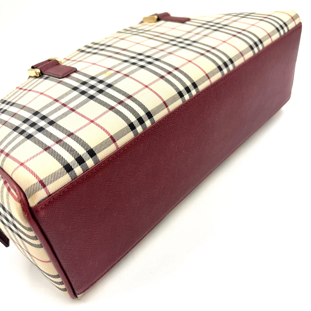 Burberry Shoulder bag multicolor Leather Canvas