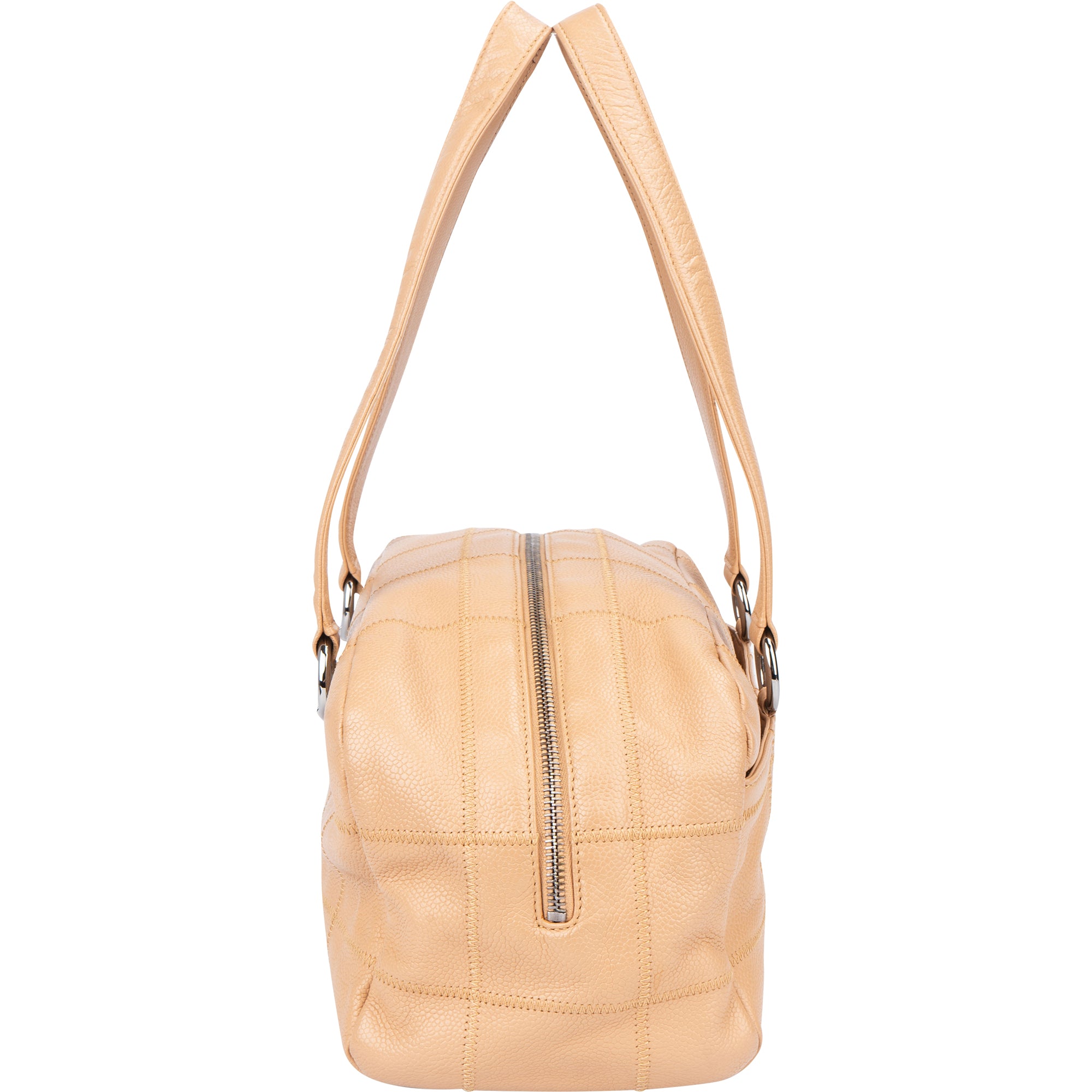 Chanel Caviar Leather Chocolate Bar Shoulder Bag