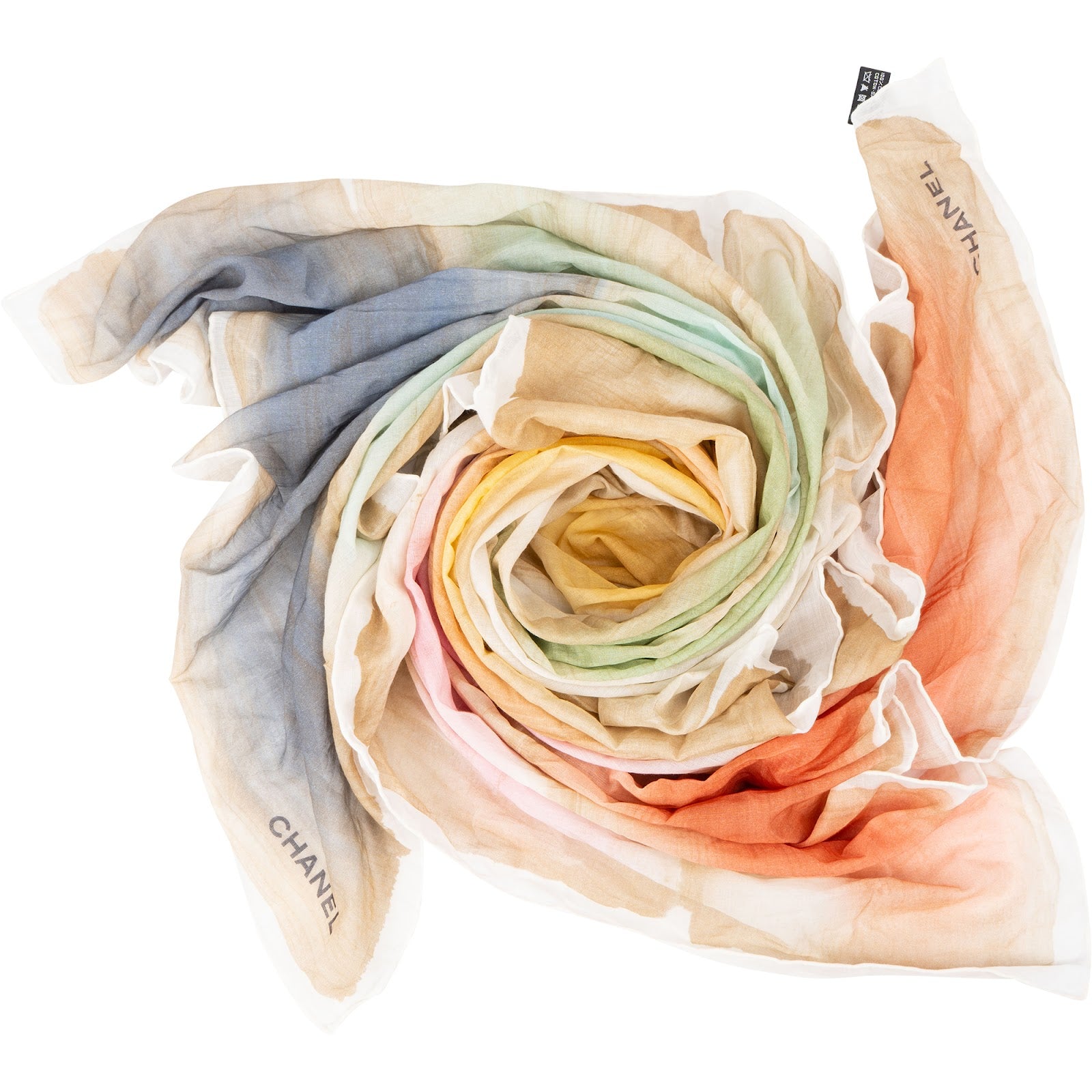 Chanel – Veelkleurige aquareldoek
