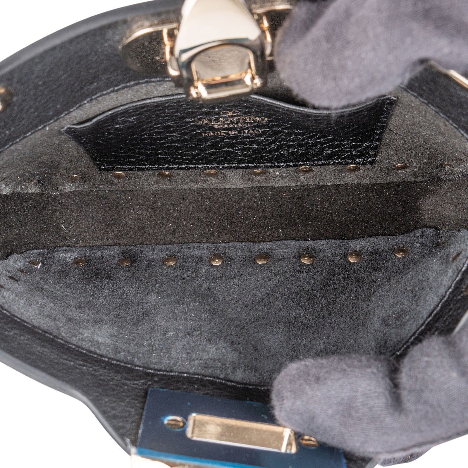 Valentino Garavani Grained Calfskin Rockstud Small Crossbody Bag