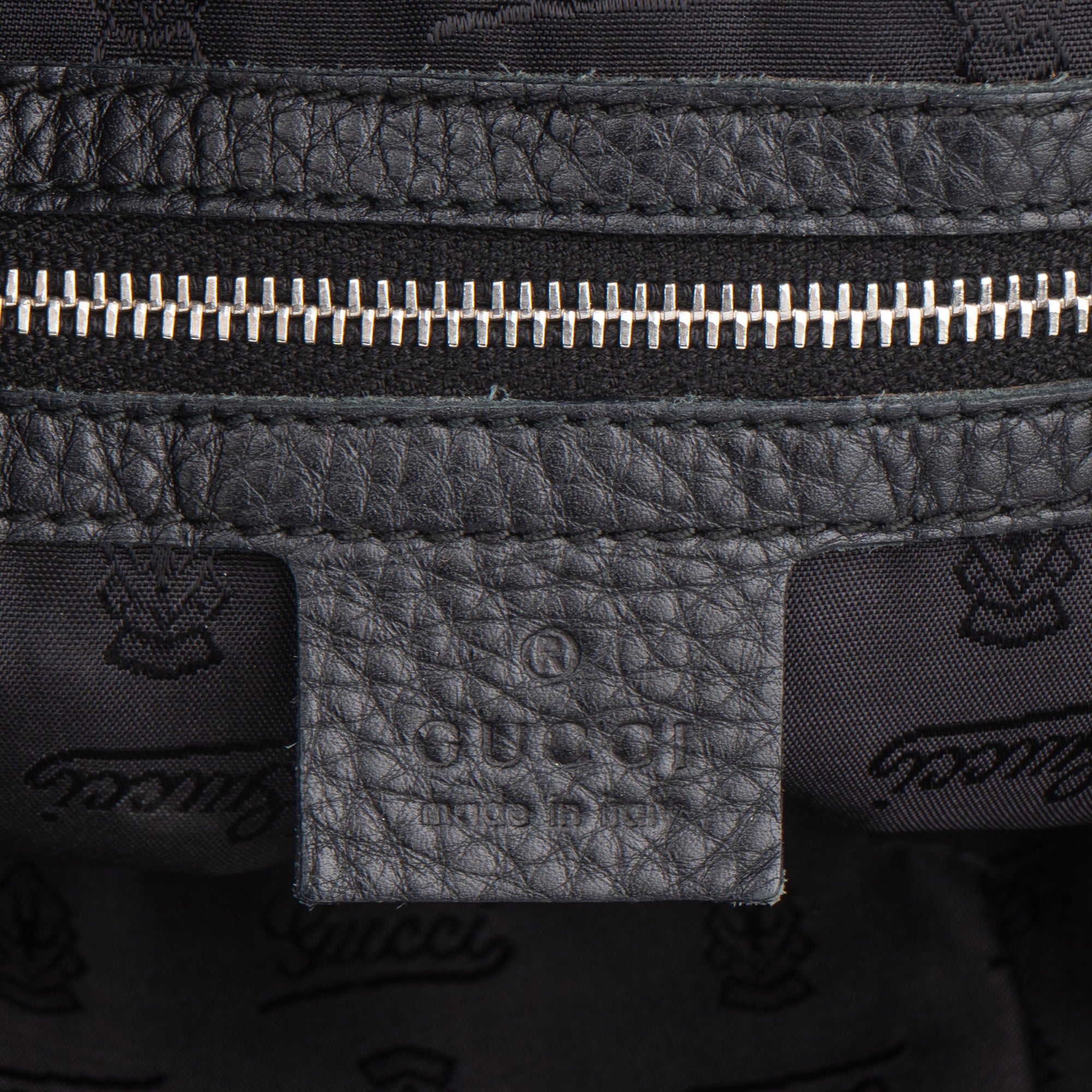 Gucci GG Monogram Bamboo Hobo Bag