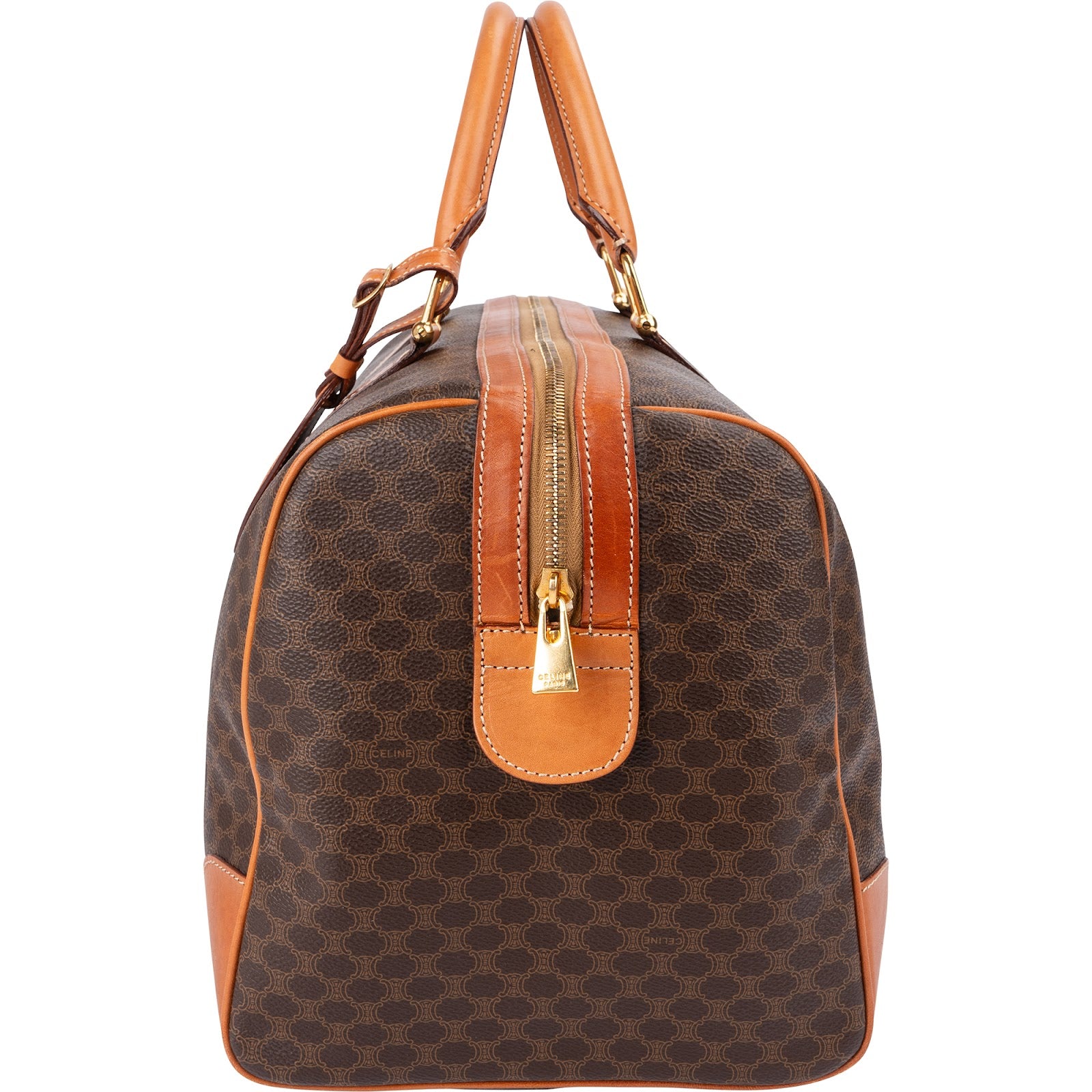 Celine Monogram Macadam Canvas Boston 45 Reisetasche