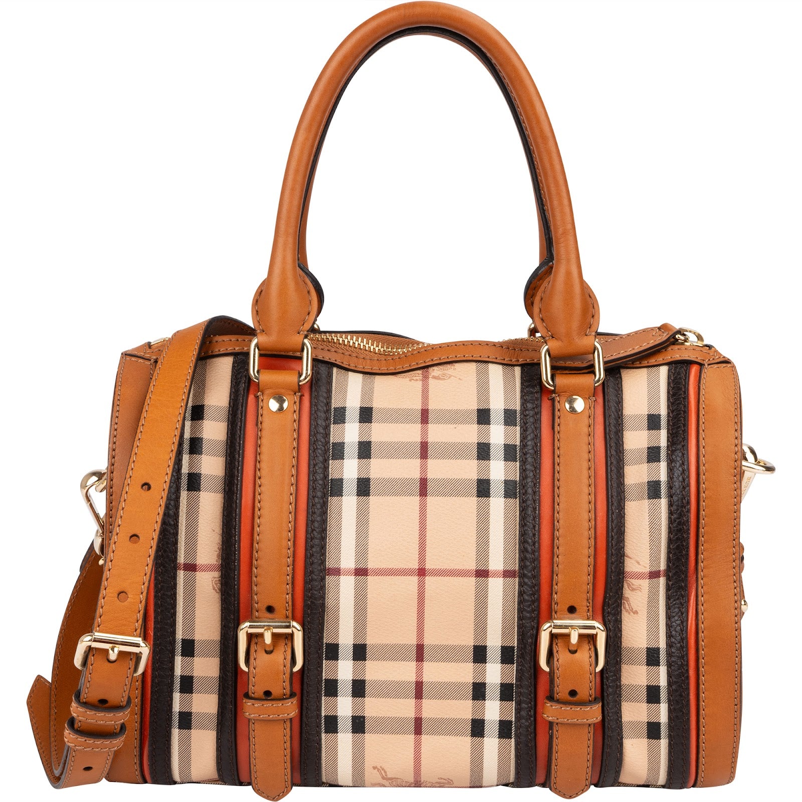 Burberry Nova-Checl Small Alchester Bowling Handbag