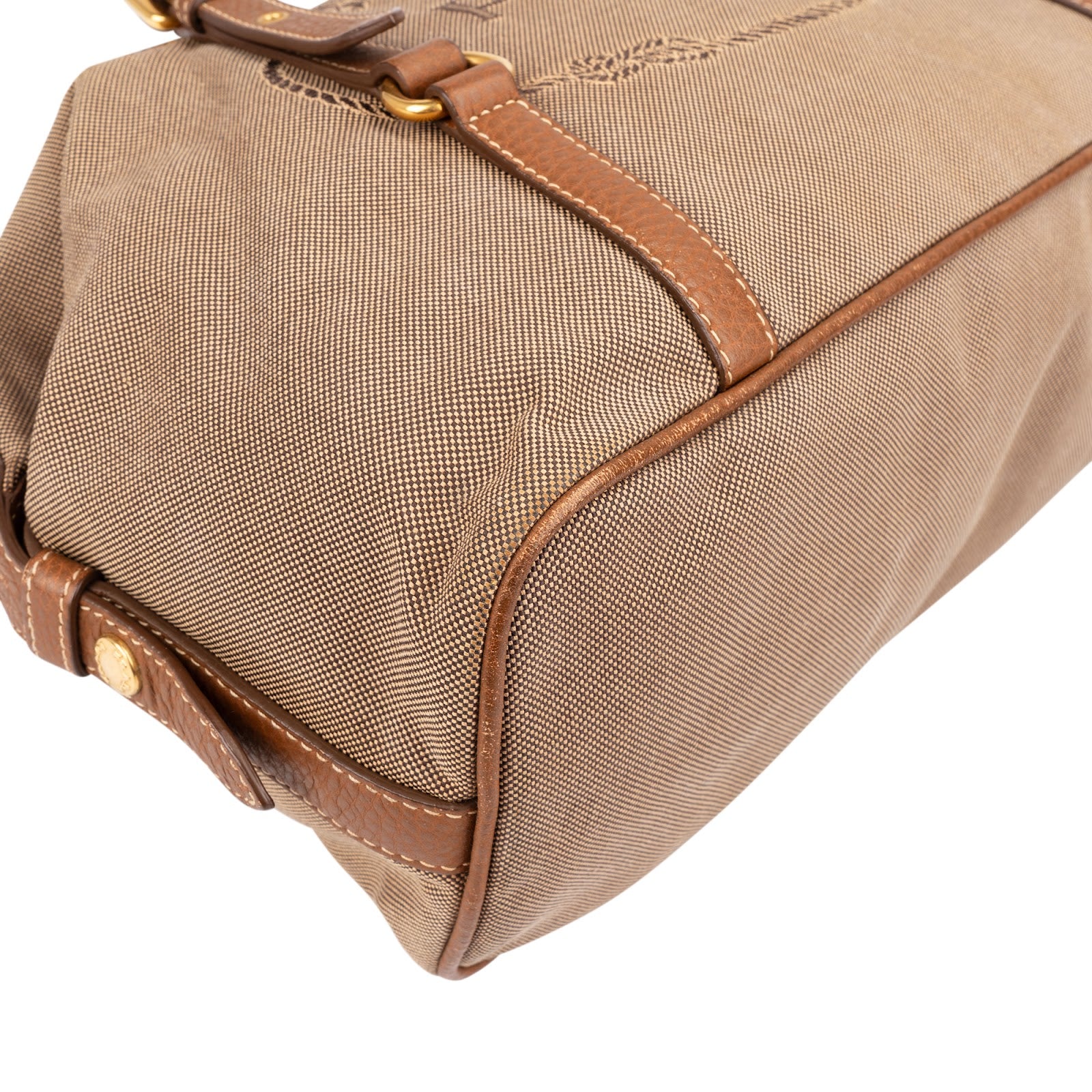 Prada – Emblem Jacquard Bauletto Schultertasche