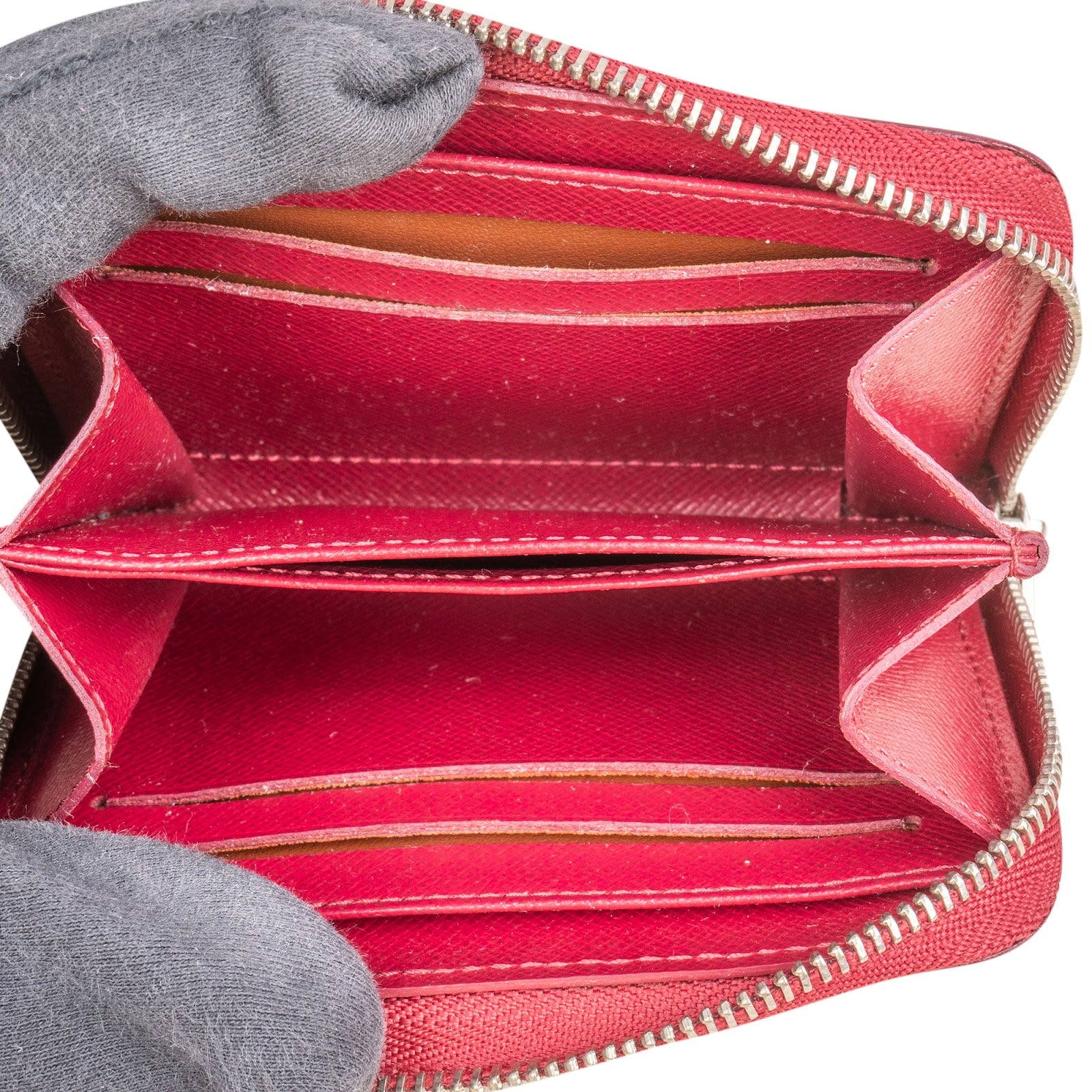 Louis Vuitton - Red Zippy Coin Purse Wallet