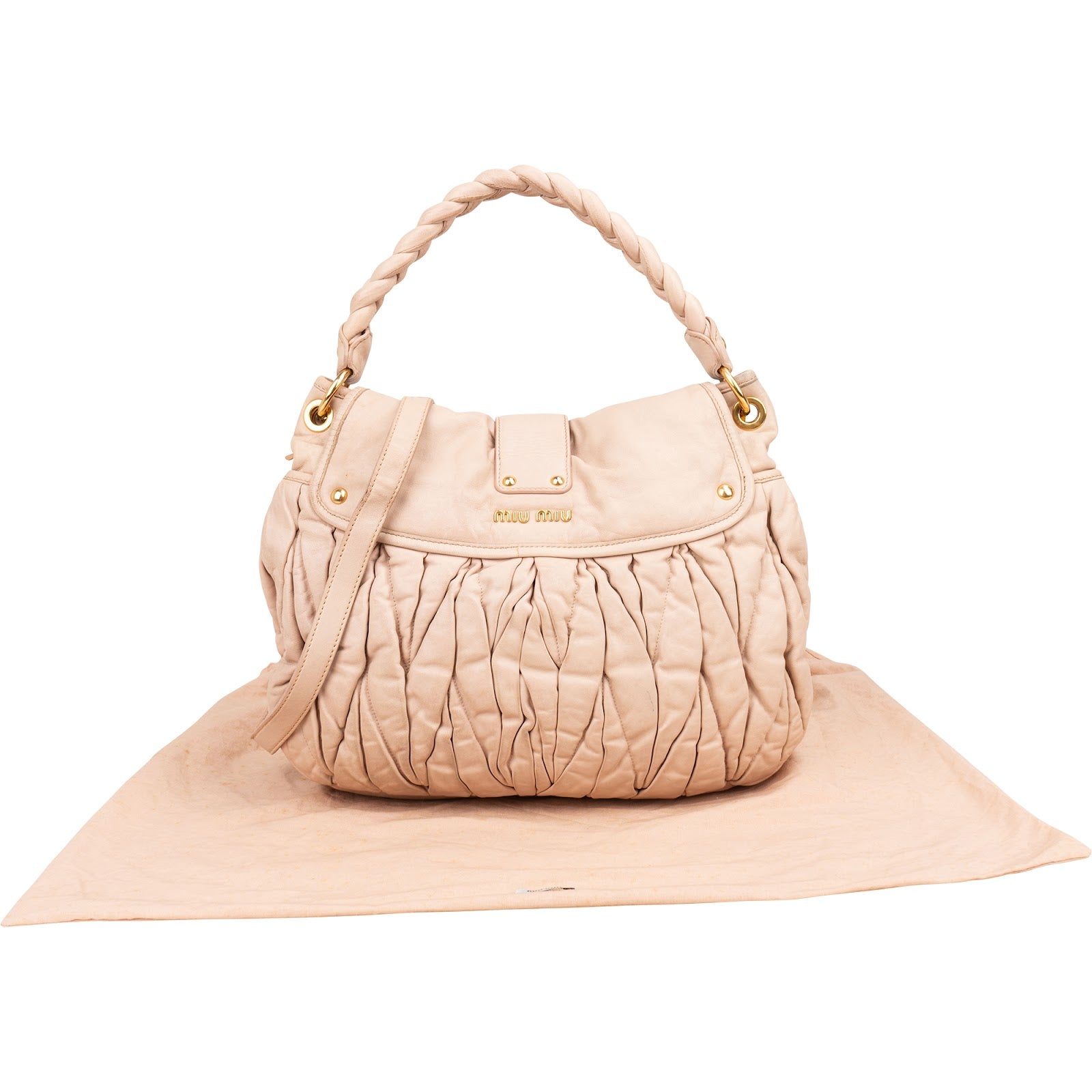 Miu Miu Matelassé Leather City Handbag