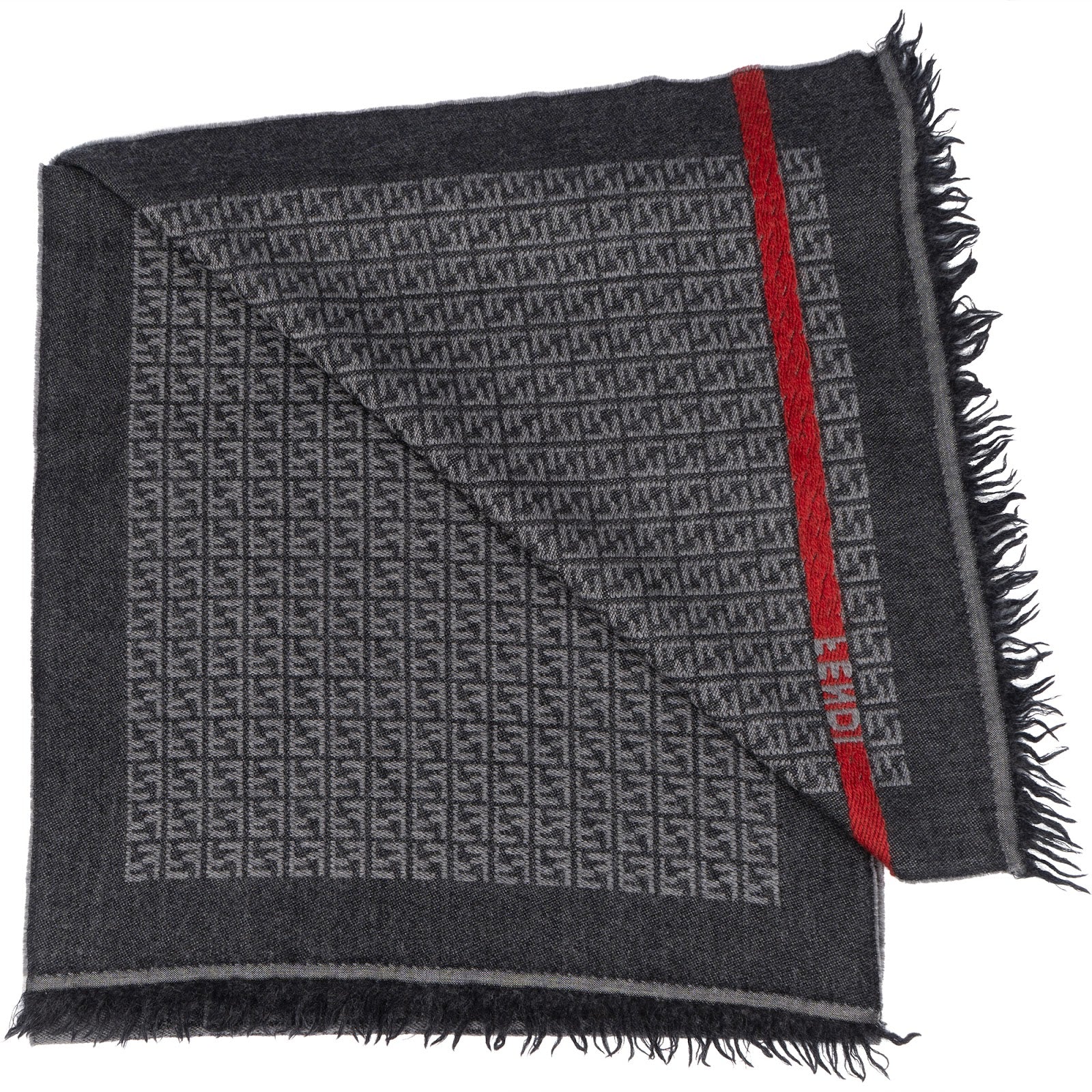 Sciarpa Fendi in lana con logo Monogram FF