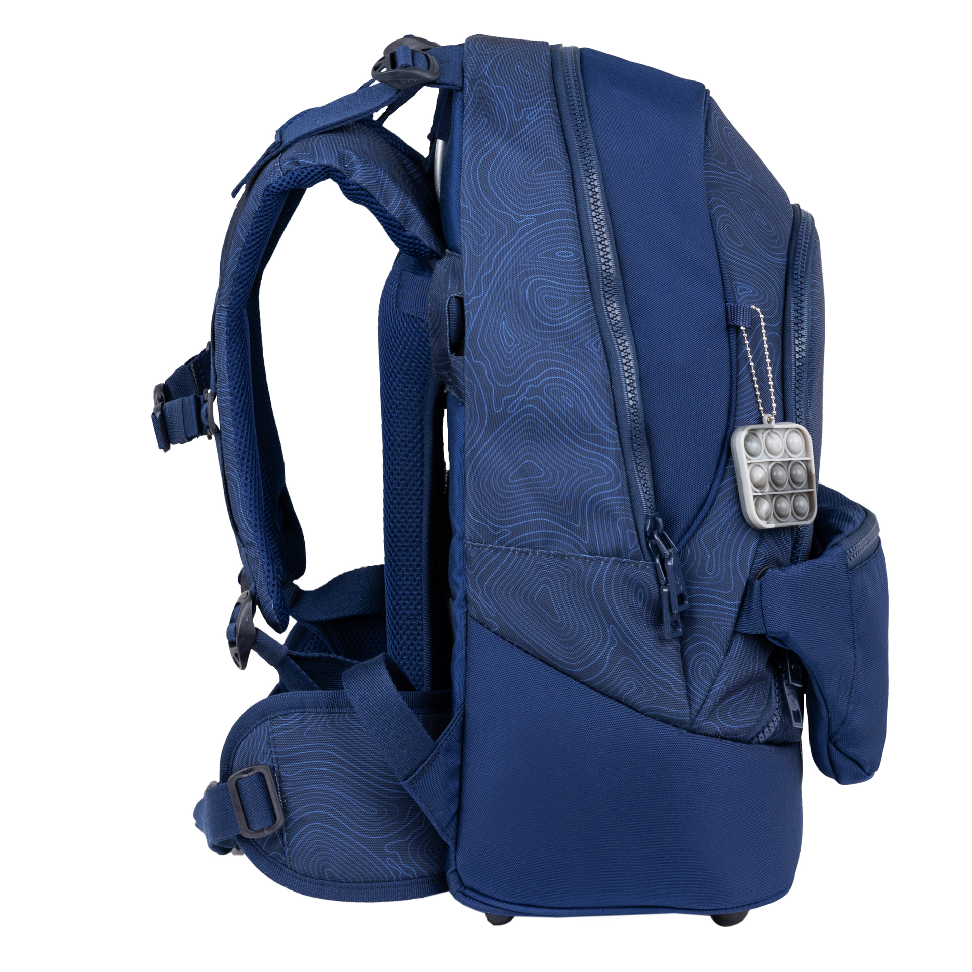 2-IN-1 Schultasche & Gürteltasche 2-teilig - Topographic