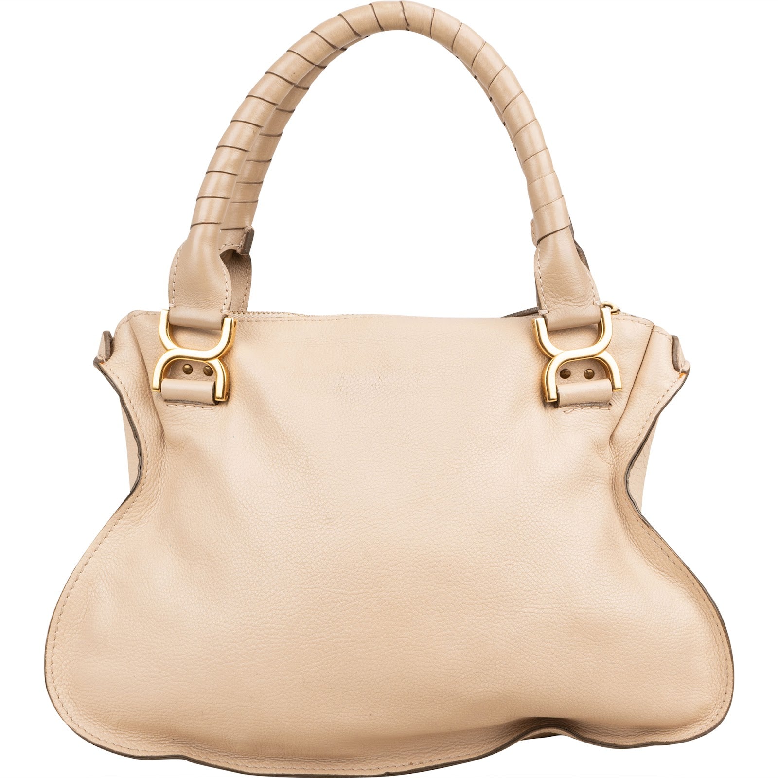 Chloé Grained Leather Marcie Satchel Handbag