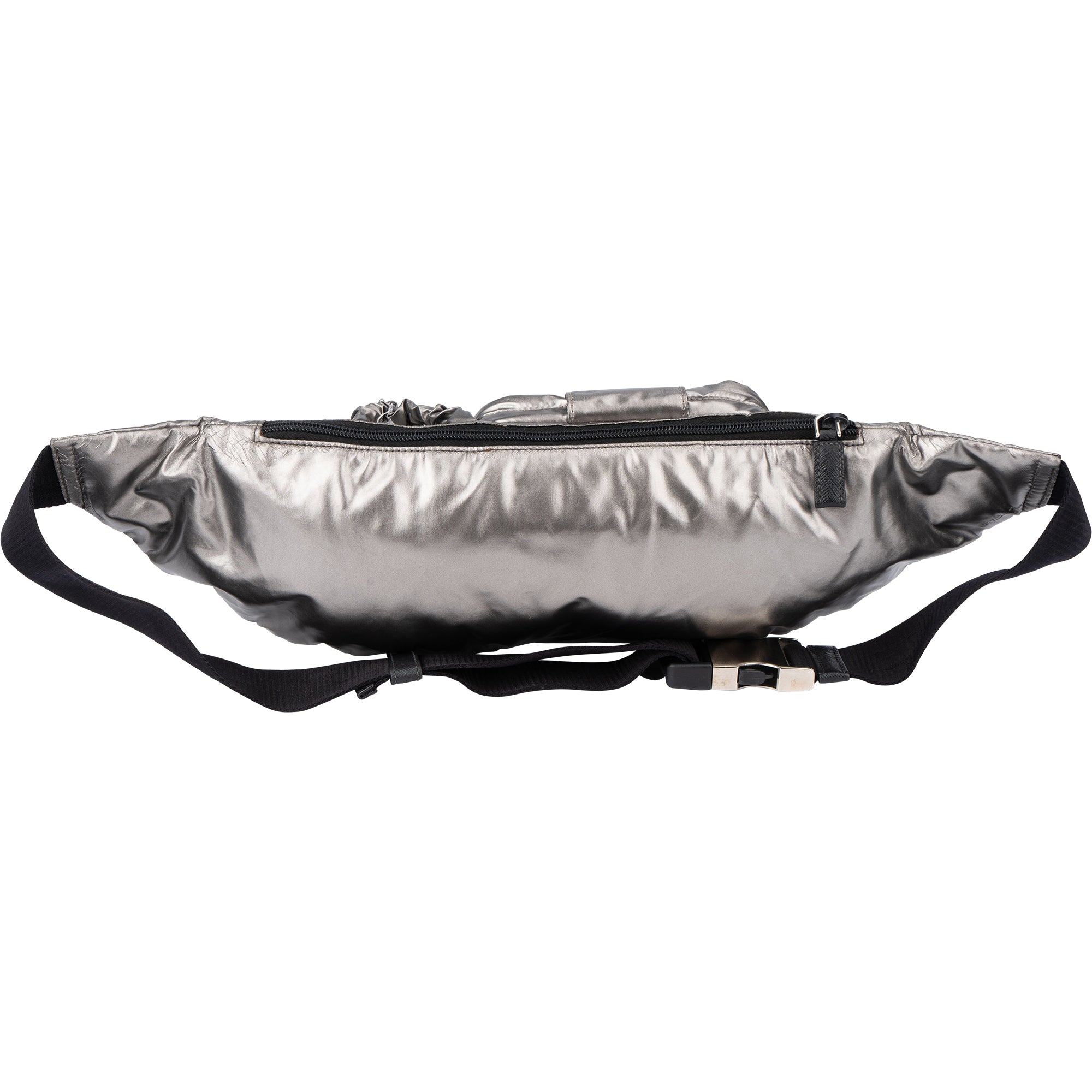 Prada Silver Line Triangle Crossbody Bumbag