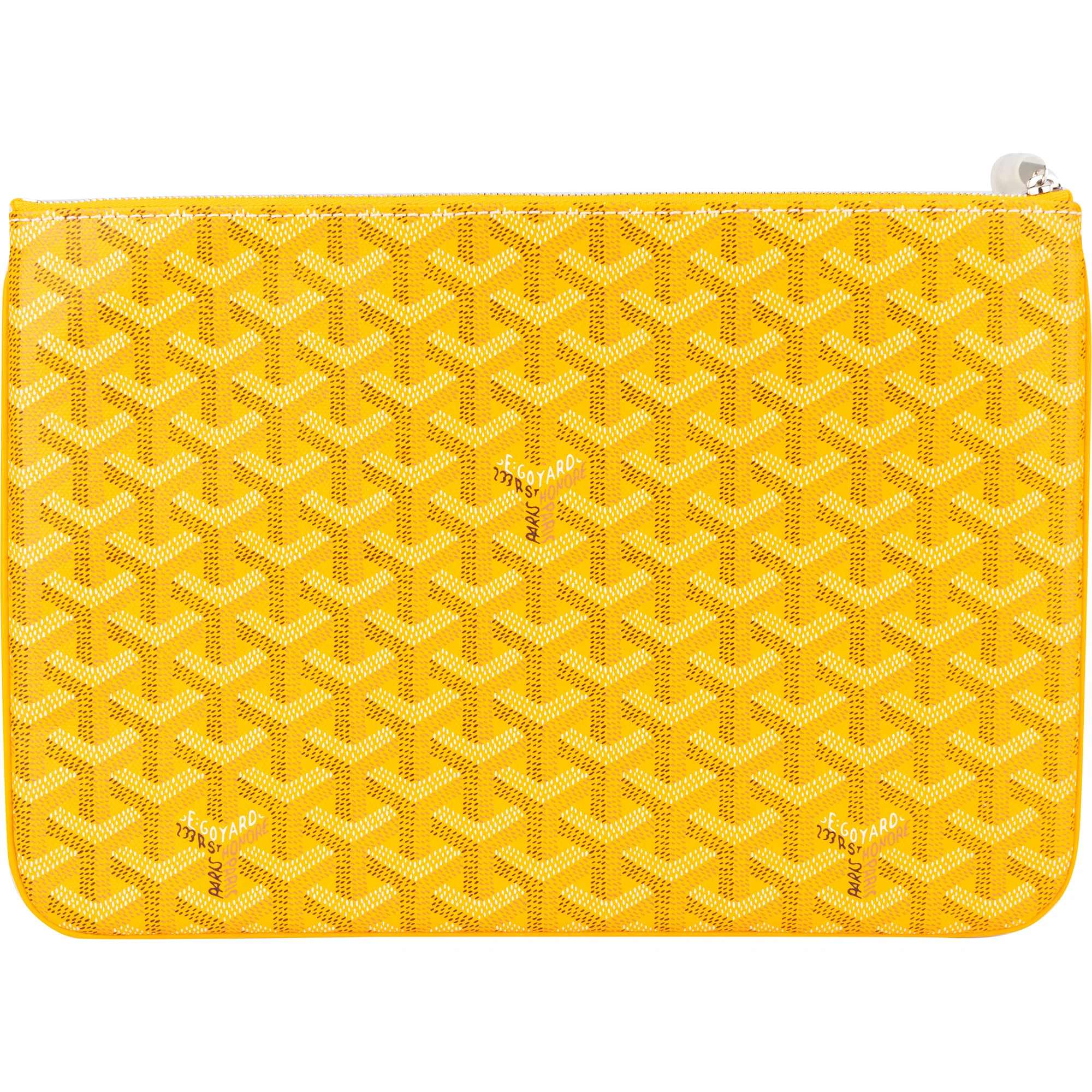 Goyard Yellow Goyardine Senat PM Dokumentenmappe