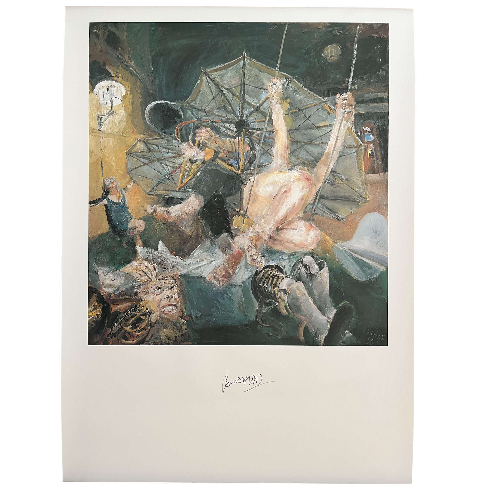 Bernhard Heisig - Fliegen lernen im Hinterhof -1996