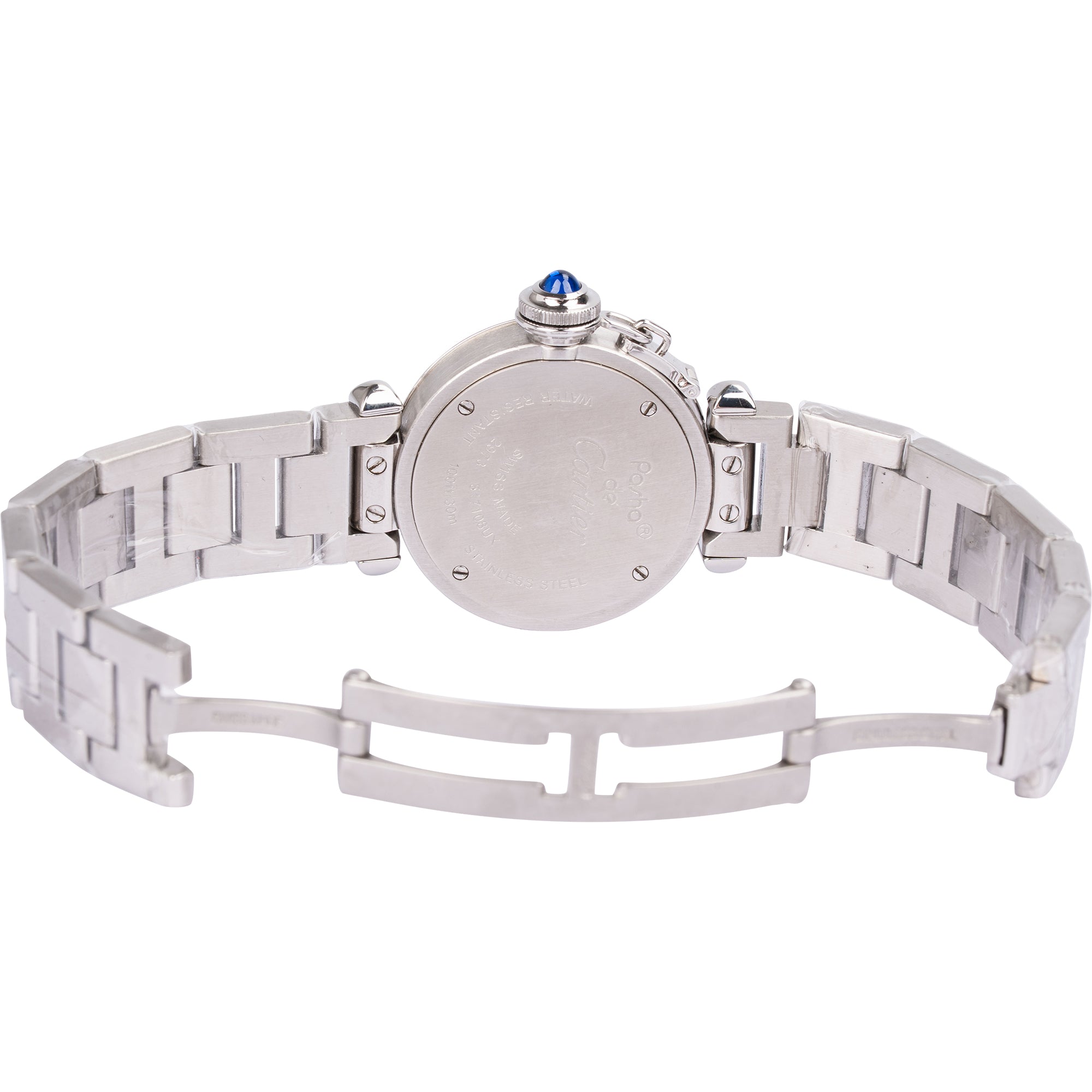 Cartier Silver Tone Miss Pasha Diamond Bezel 2973 Damenuhr