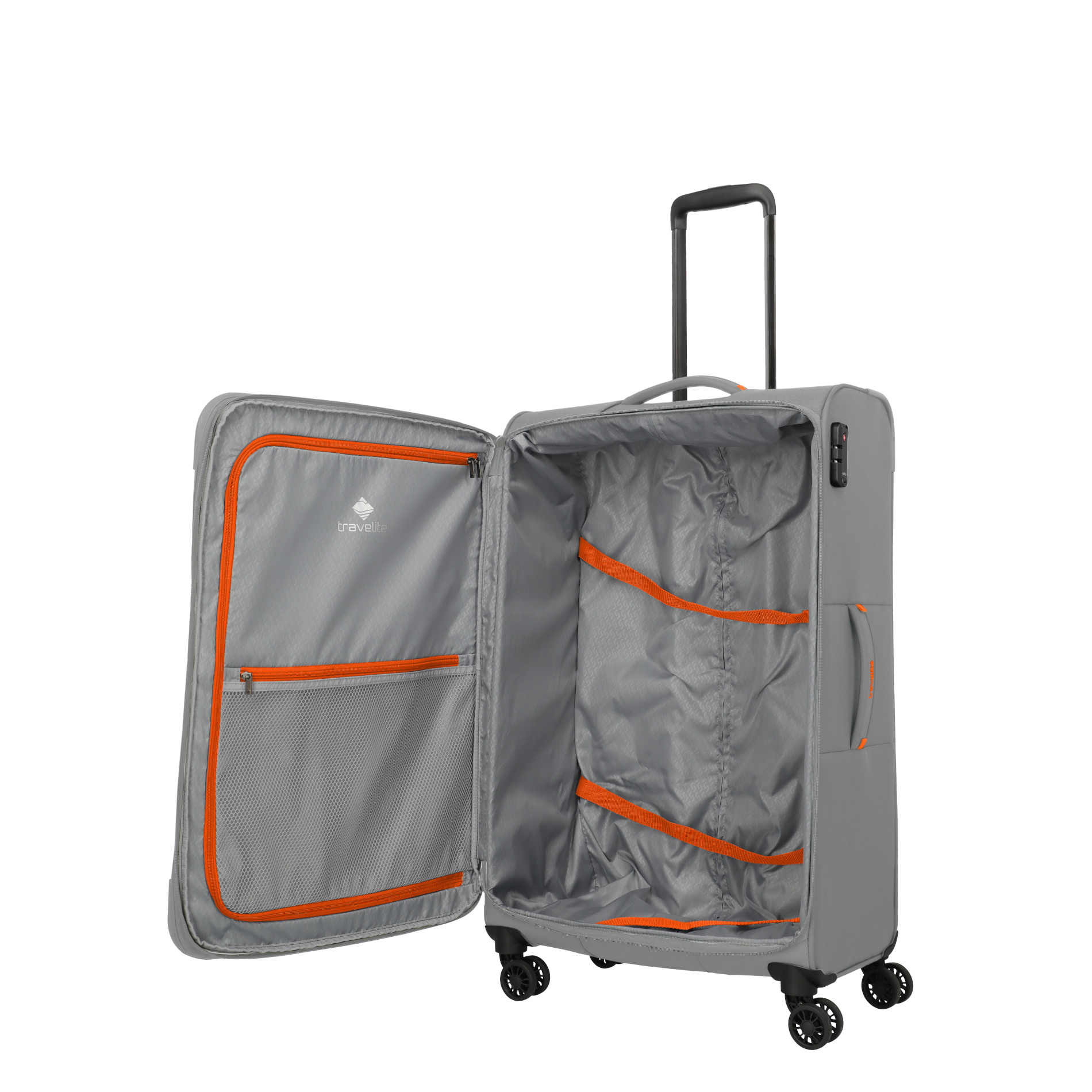 UMBRIA Trolley L (77 cm) erweiterbar - Smoky Grey