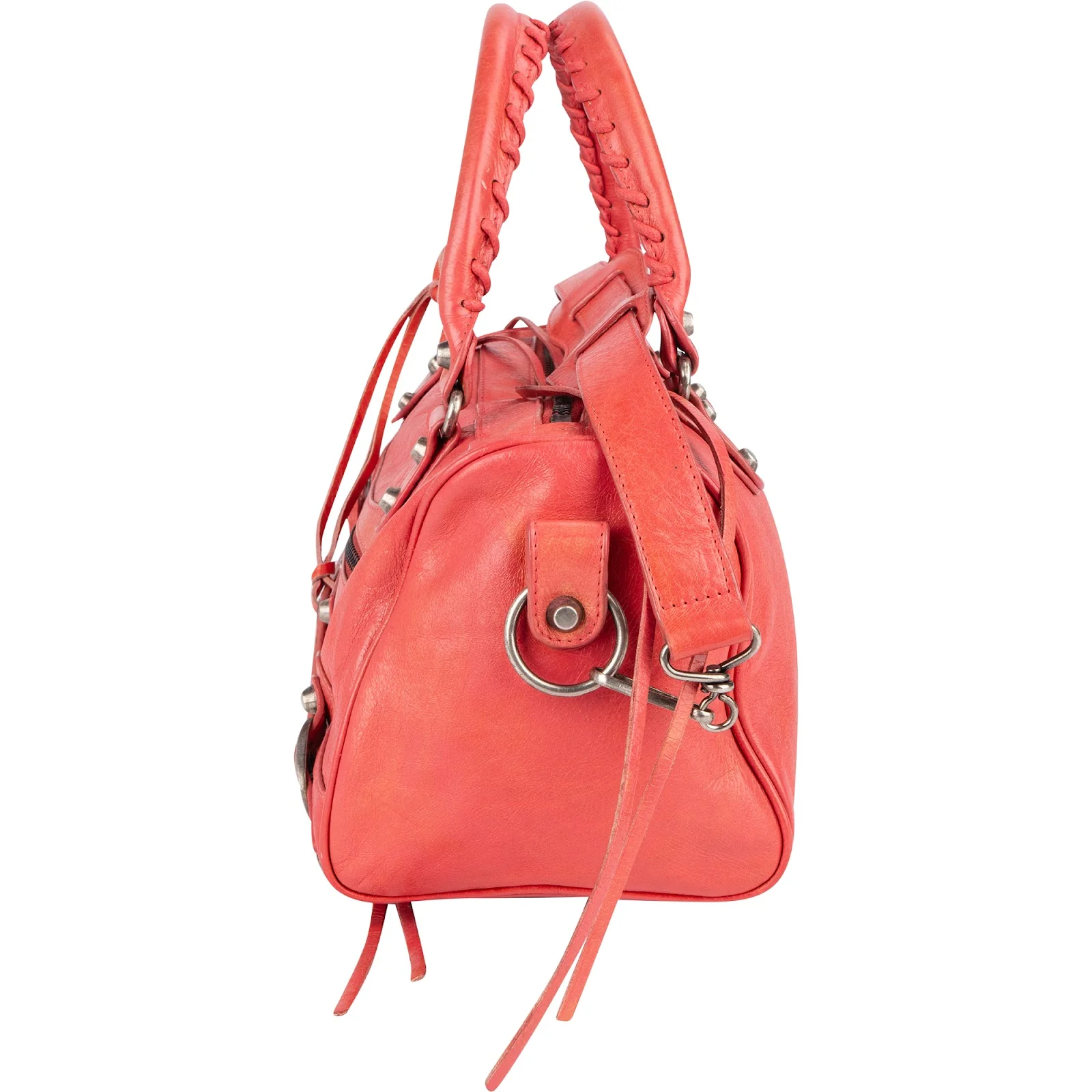 Balenciaga Pink Leather City Twiggy Handbag