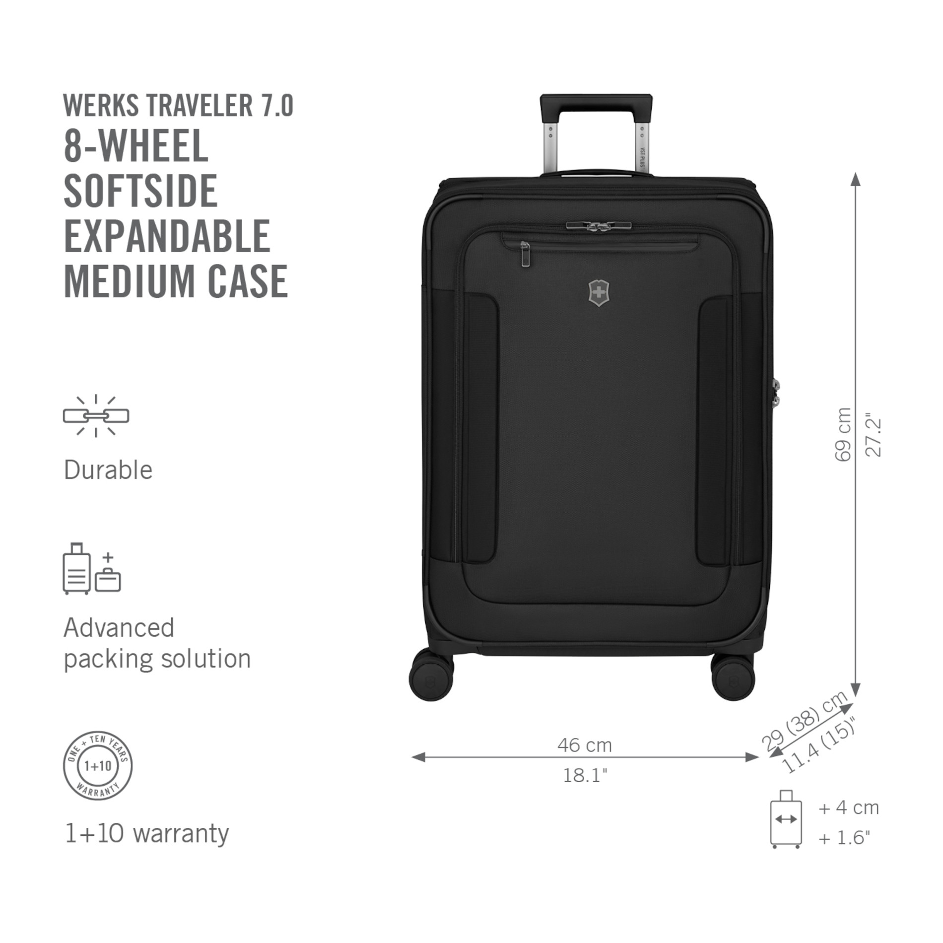 Werks Traveler 7.0 Medium Case - Black