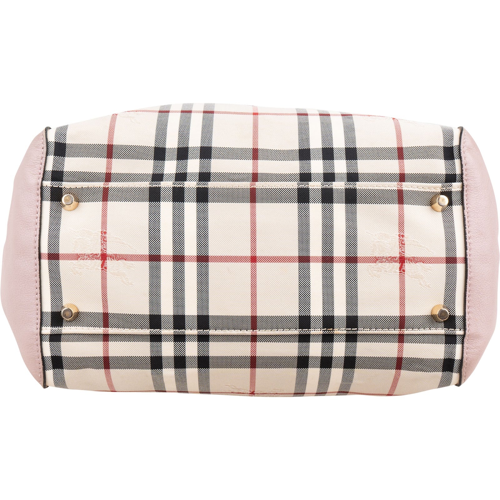 Burberry - Haymarket Check Leather Canter Shoulder Bag