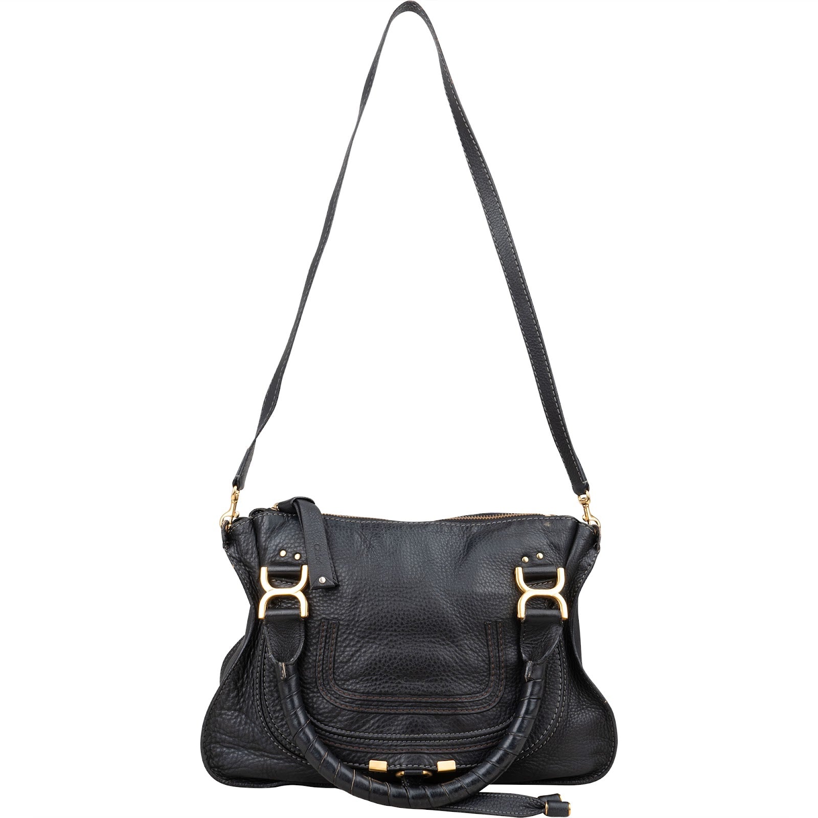 Chloé Grained Leather Medium Marcie Hobo Handbag