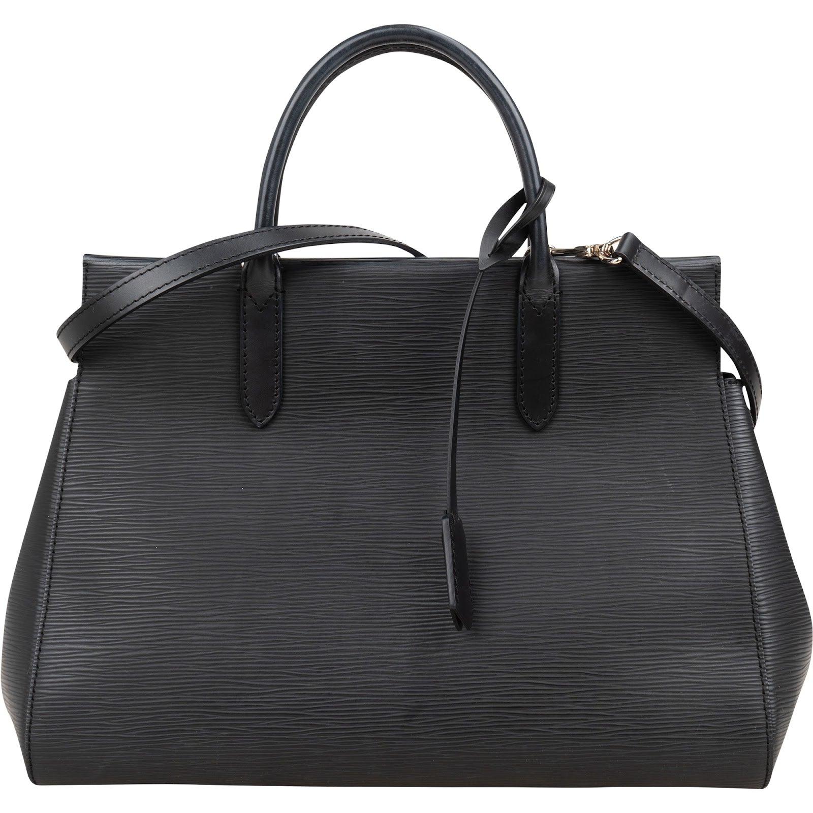 Louis Vuitton Noir Epi Leather Marly MM Handbag M94612