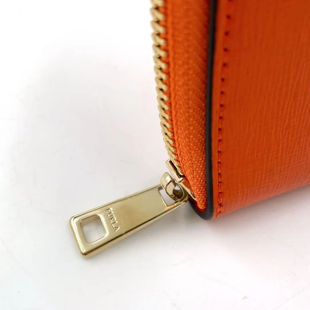 Furla - Orange Bifold Ledergeldbörse