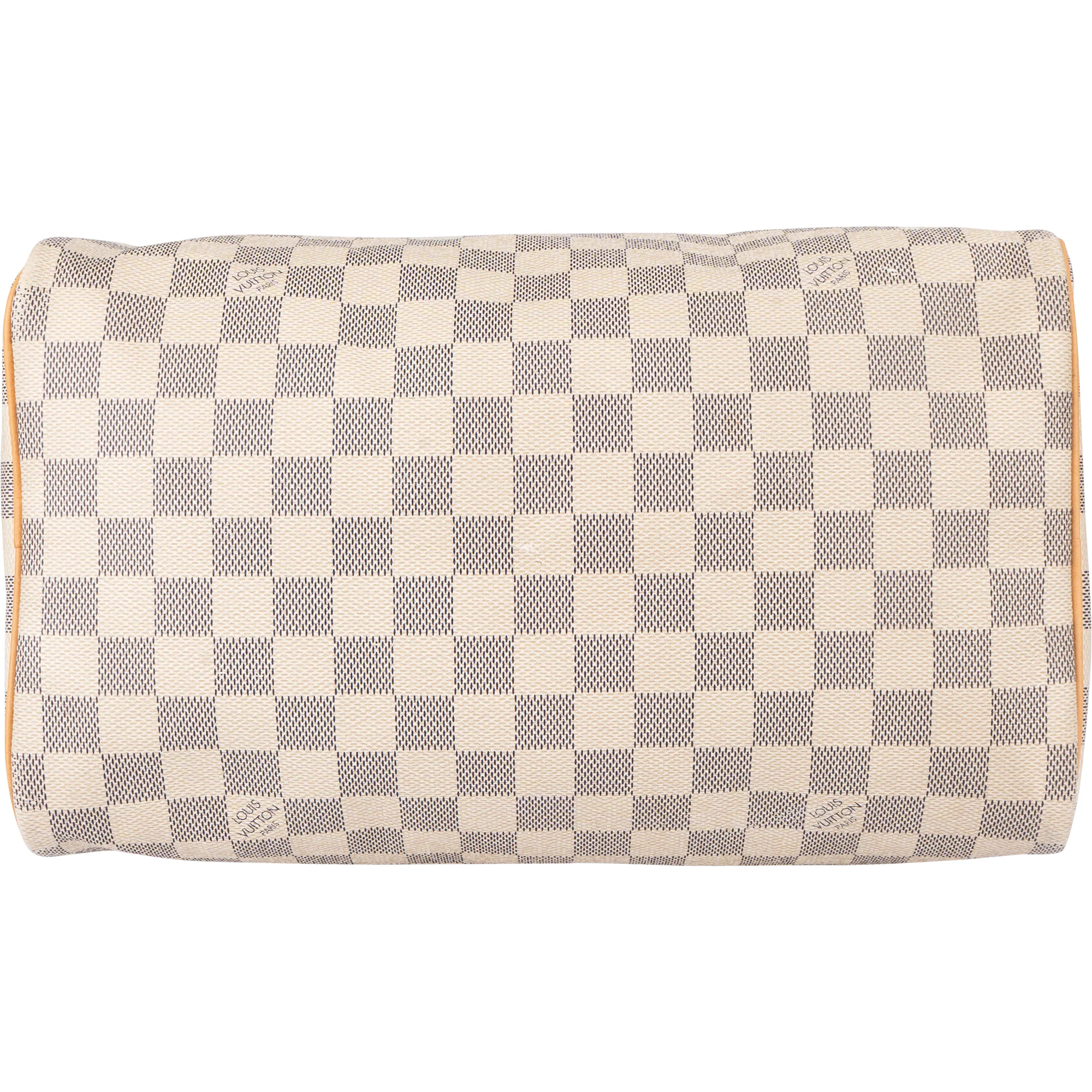 Louis Vuitton Damier Azur Monogram Speedy 30 Boston Bag