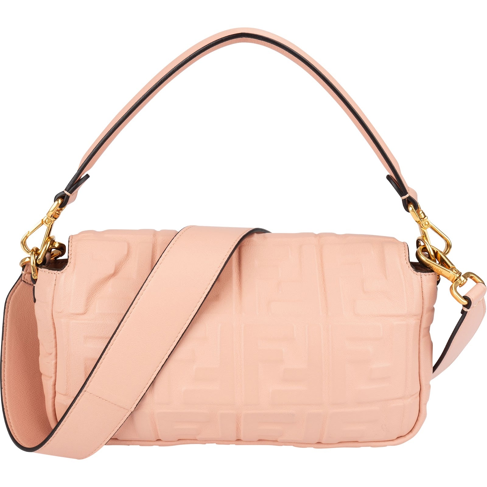 Fendi – Baguette Embossed Monogram FF Crossbody Bag