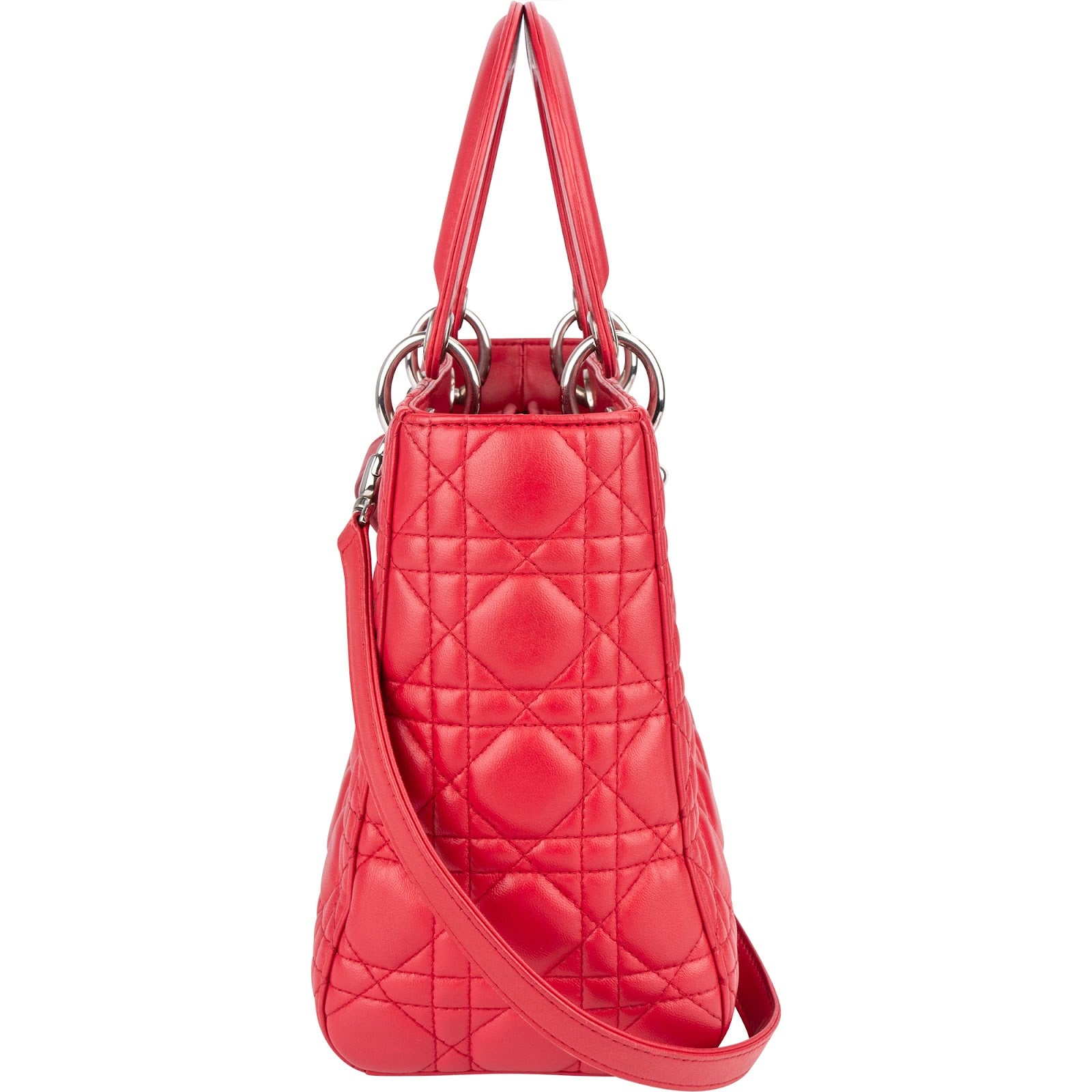 Sac à main Lady Dior en cuir matelassé Christian Dior