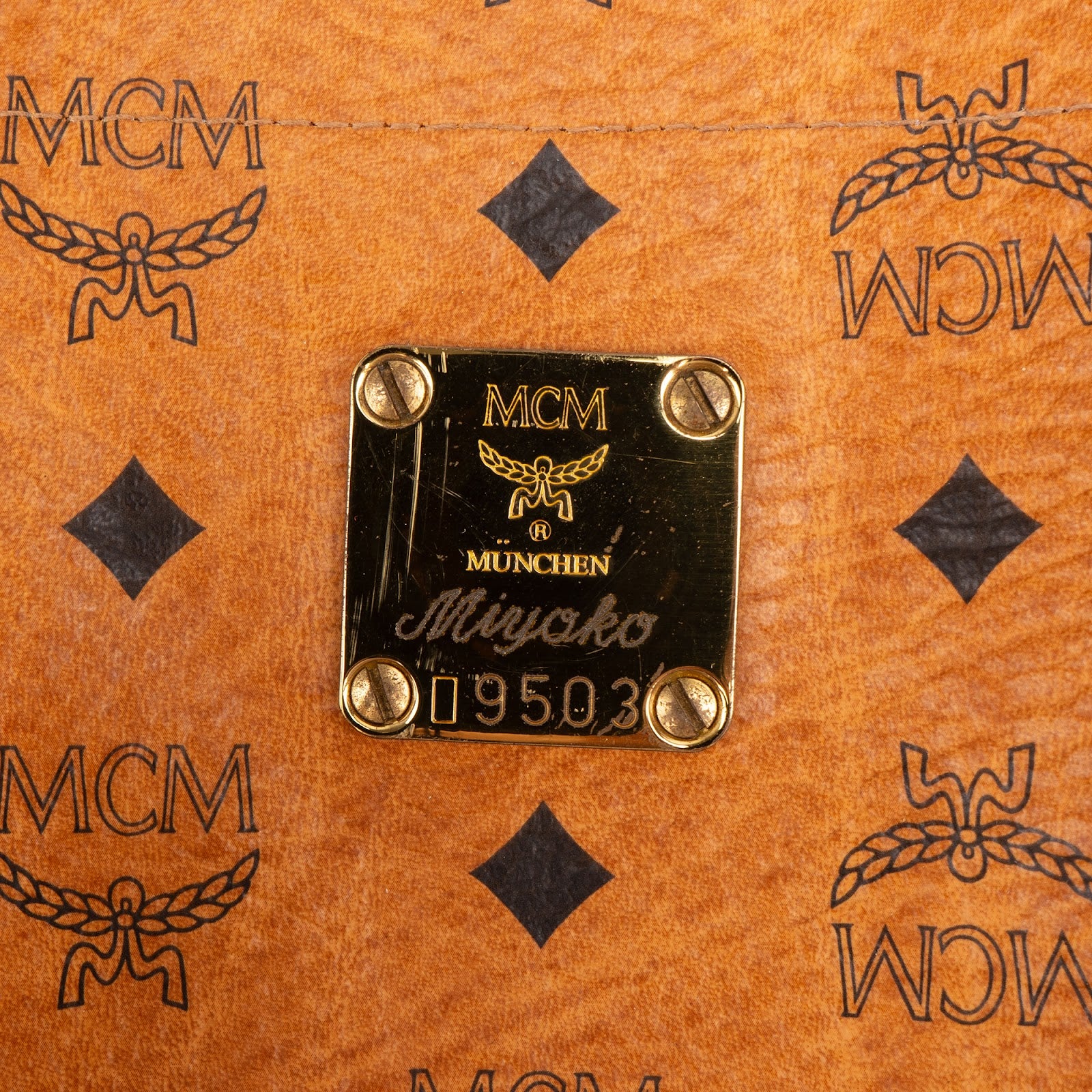MCM Monogram Visetos XL Shopper