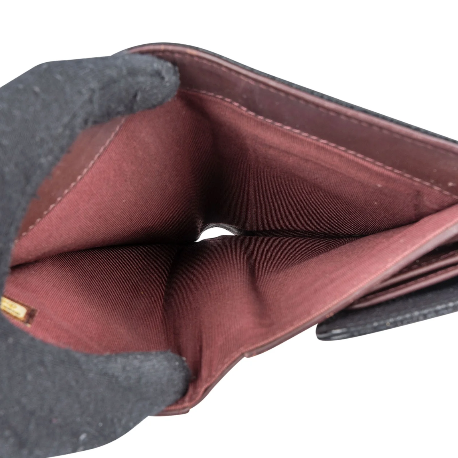 Chanel Quilted Caviar Leather CC Flap Wallet