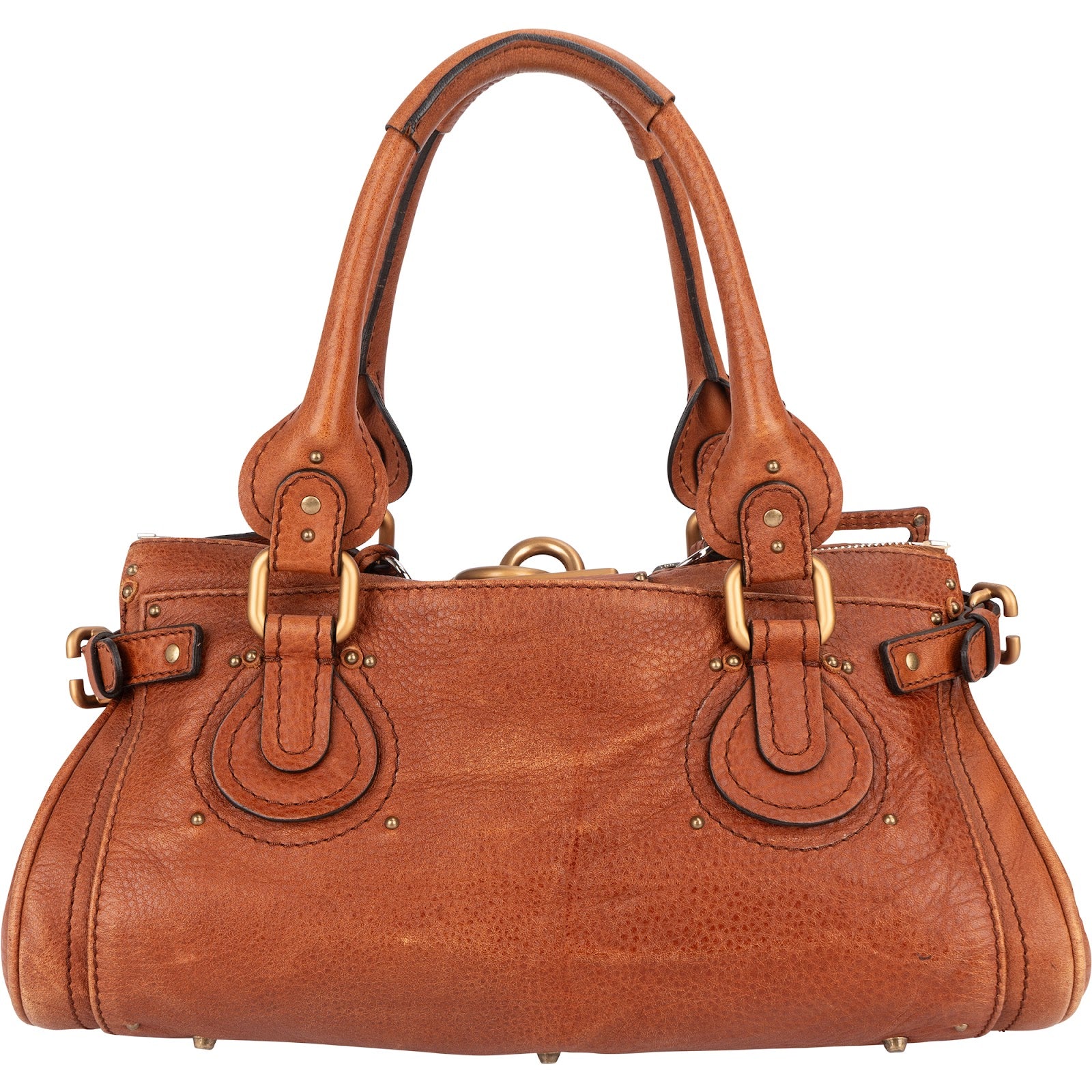 Chloé Pebbled Leather Paddington Handbag