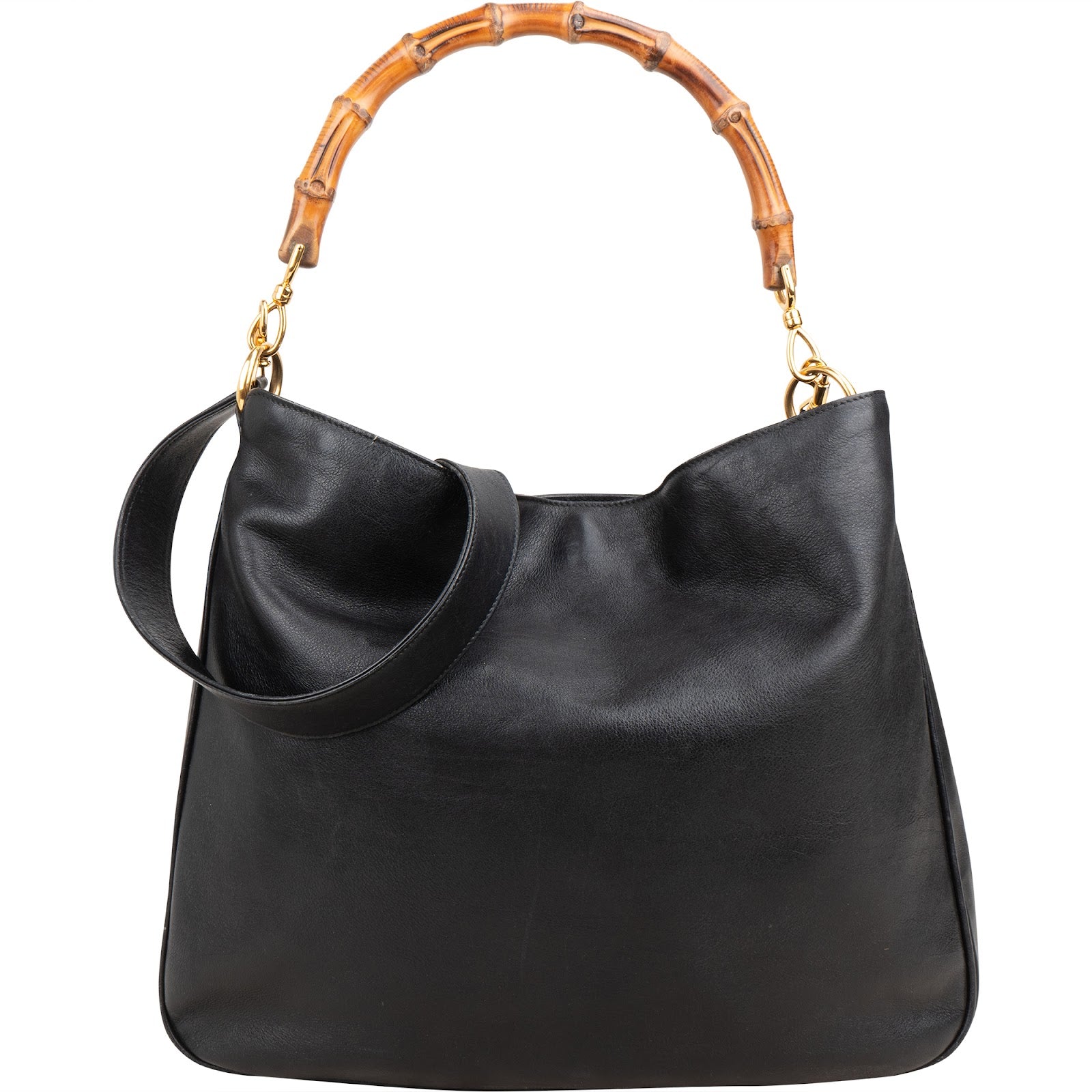 GUCCI - Handtas met bamboehandvat