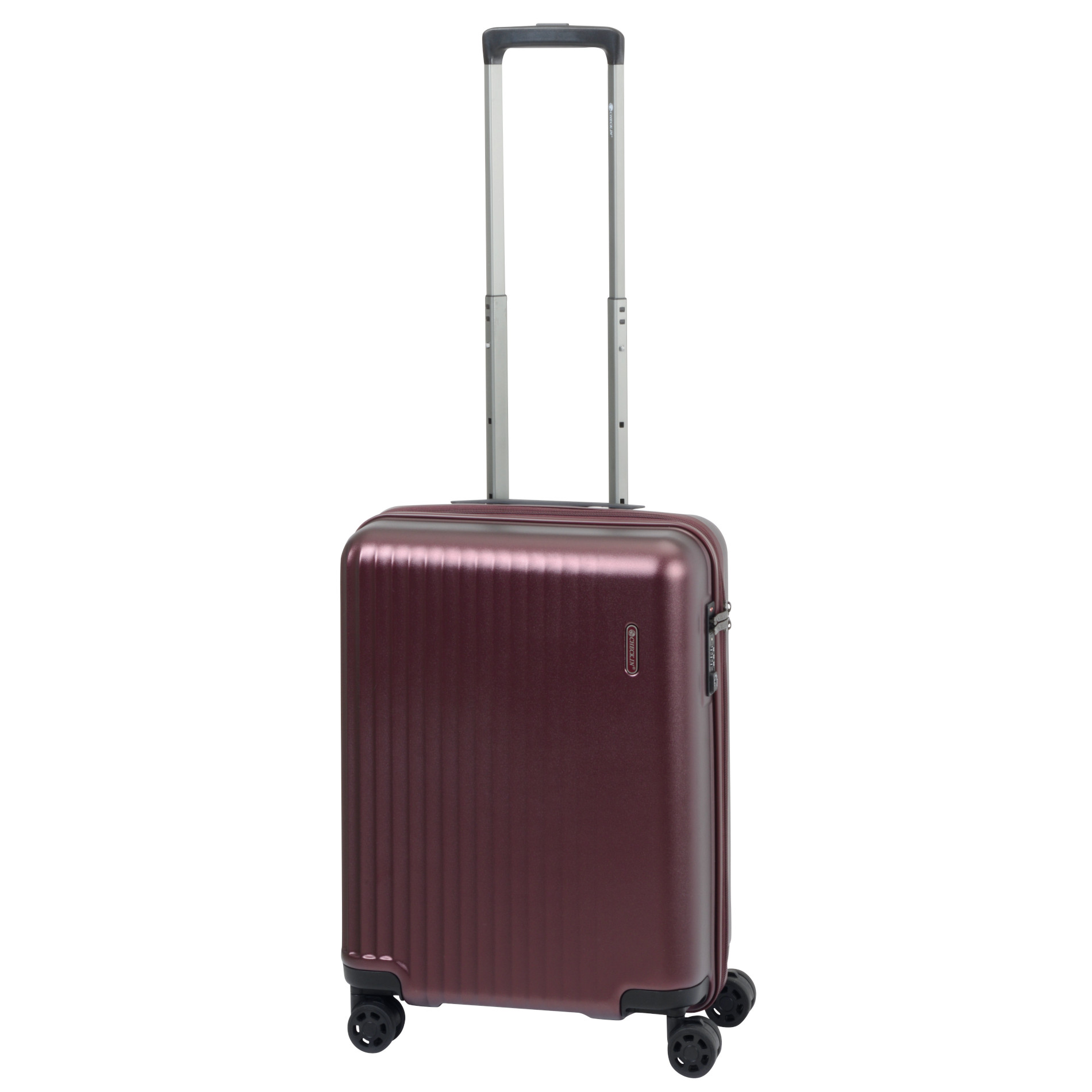 3-piece suitcase set HAMBURG with 4 wheels - red