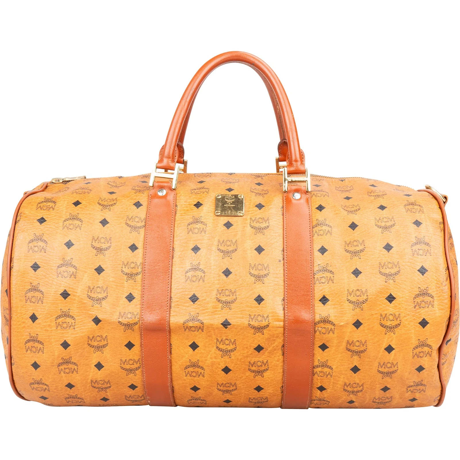 MCM Monogram Visetos Boston 50 Reisetasche