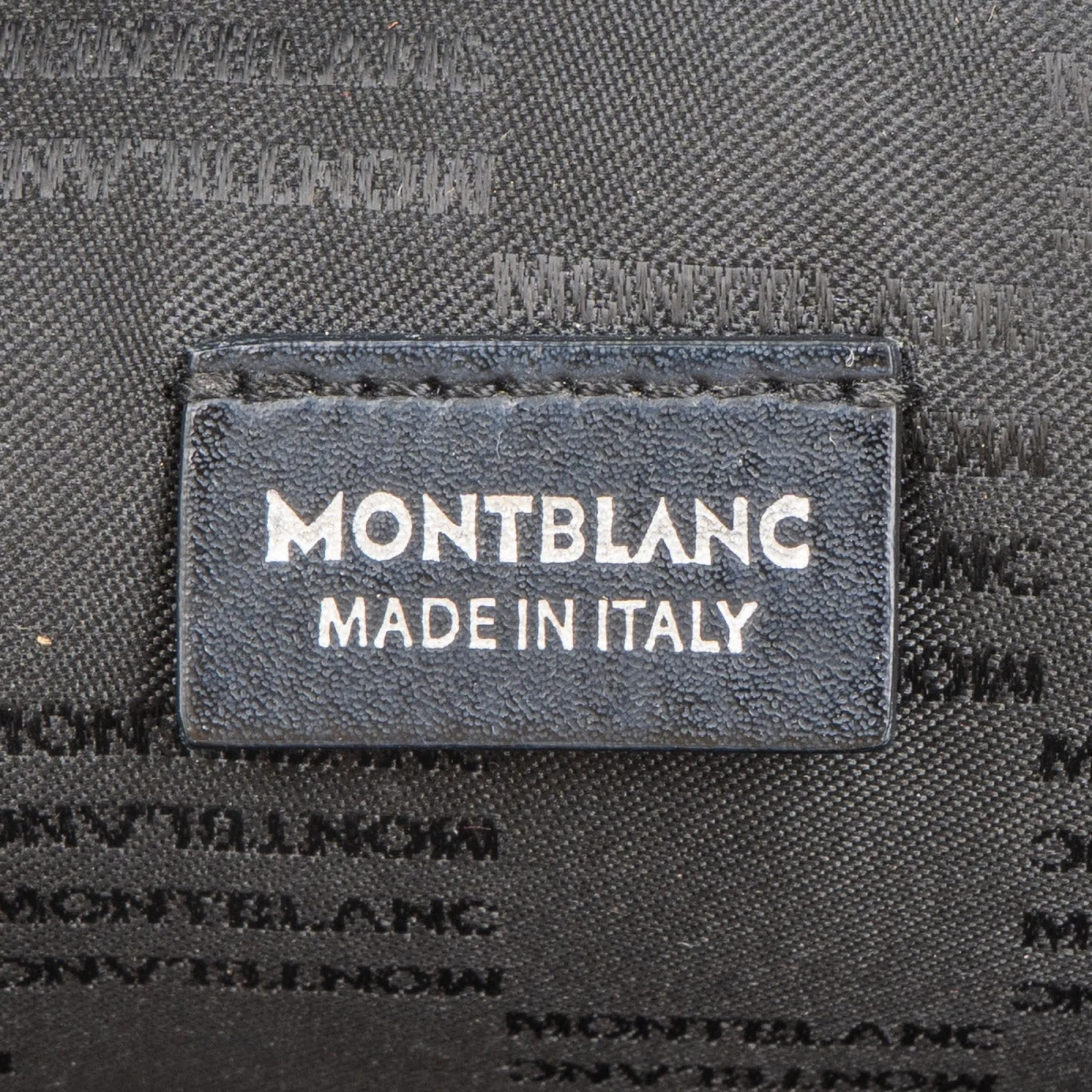Montblanc Black Saffiano Leather Sartorial Aktentasche