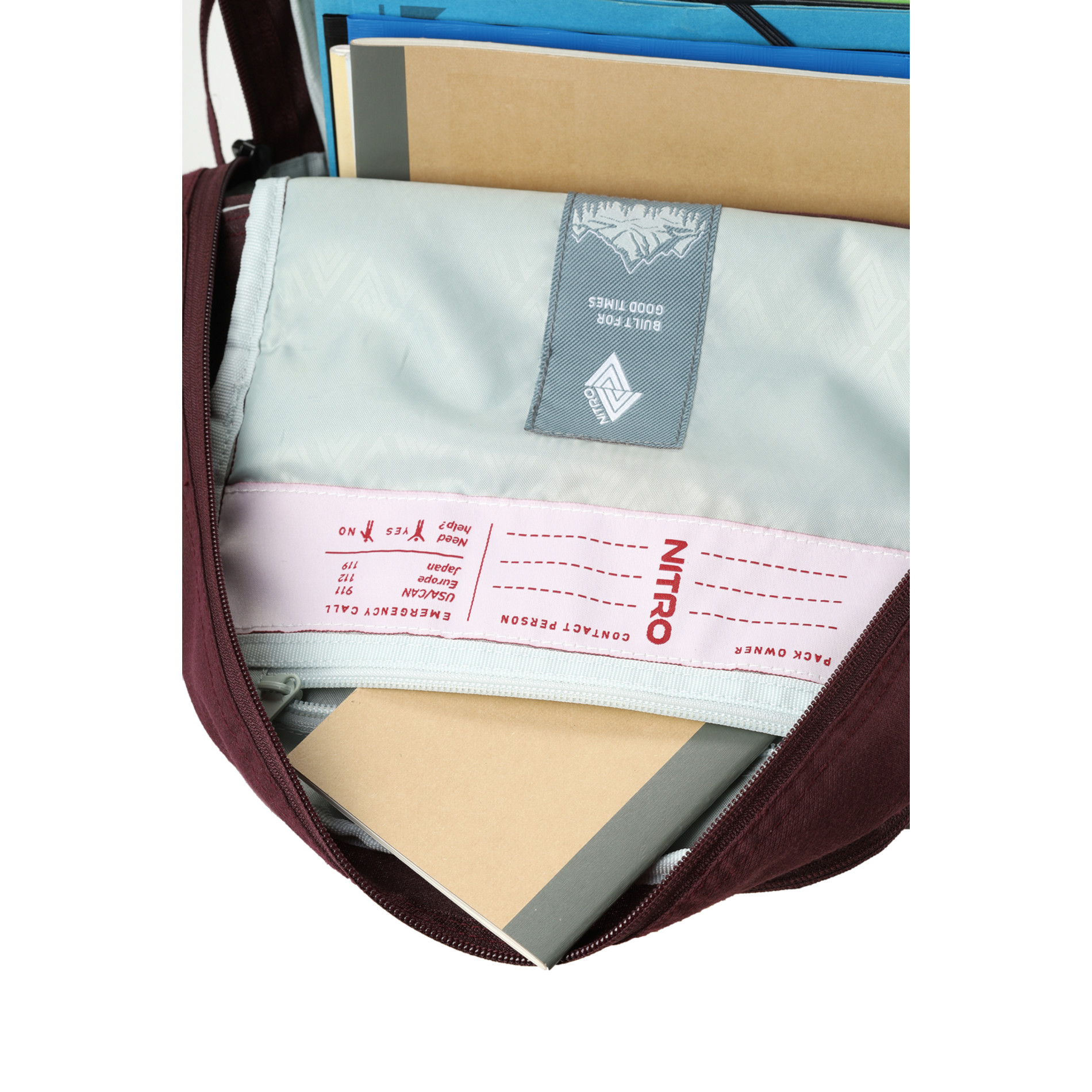 Snowboardrucksack ROVER 14 - Wine