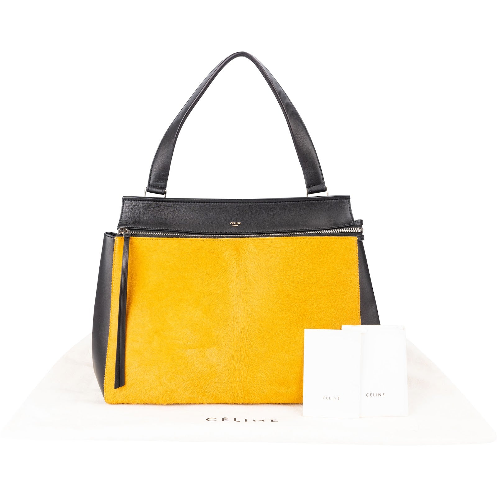 Céline - Bicolor Calf Hair Edge Handtasche