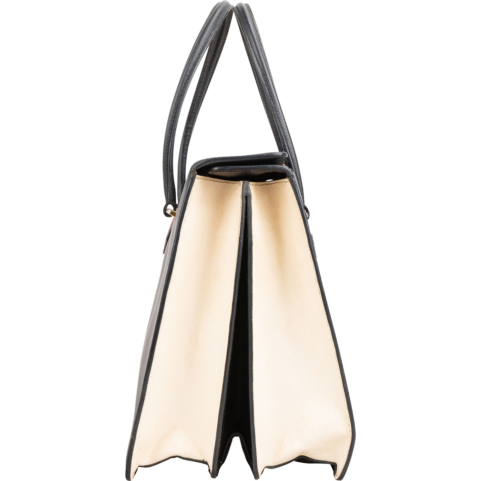 Prada – Bicolor Top Handle Handtasche