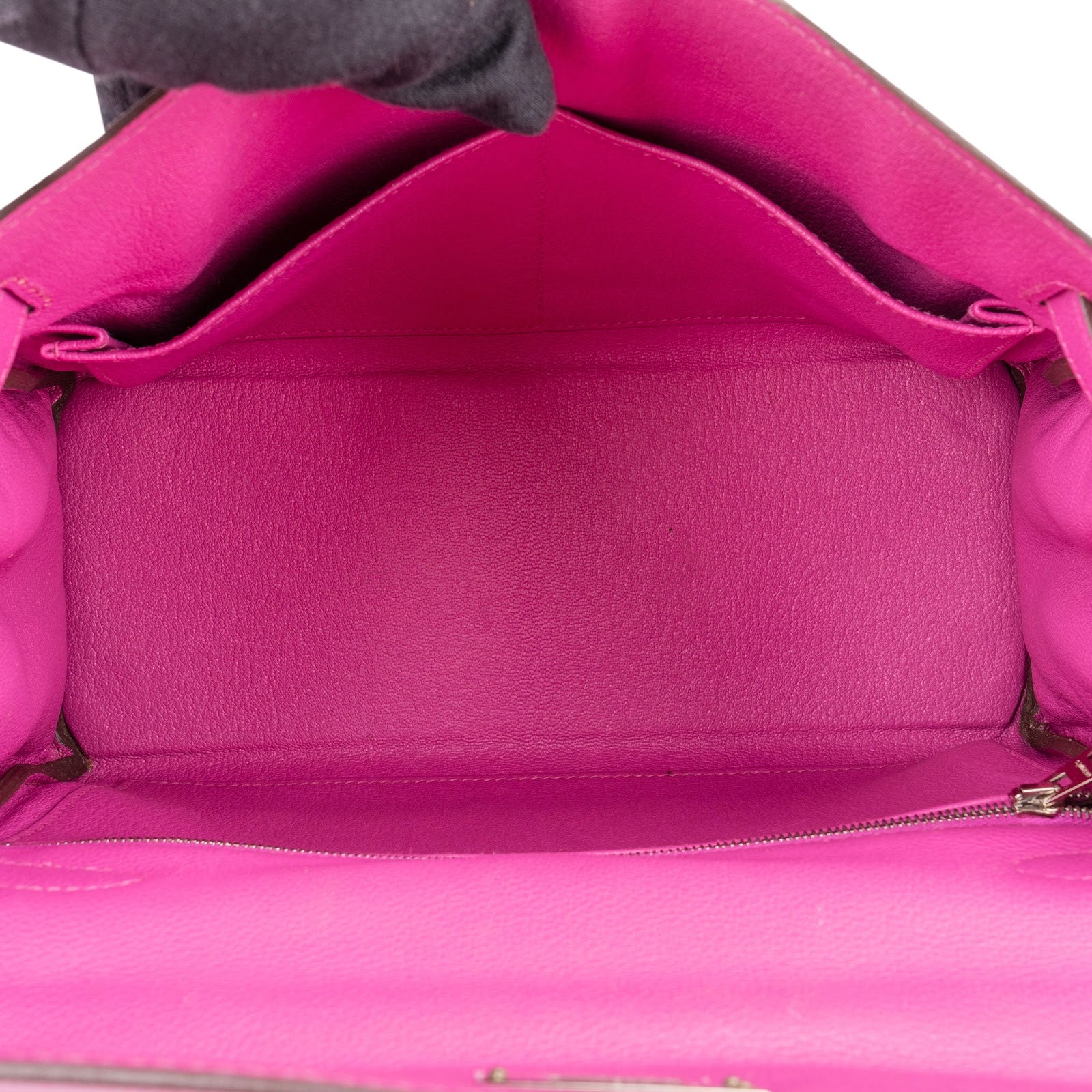 Hermès Pink Chevre Leather Palladium Kelly 28 Handbag
