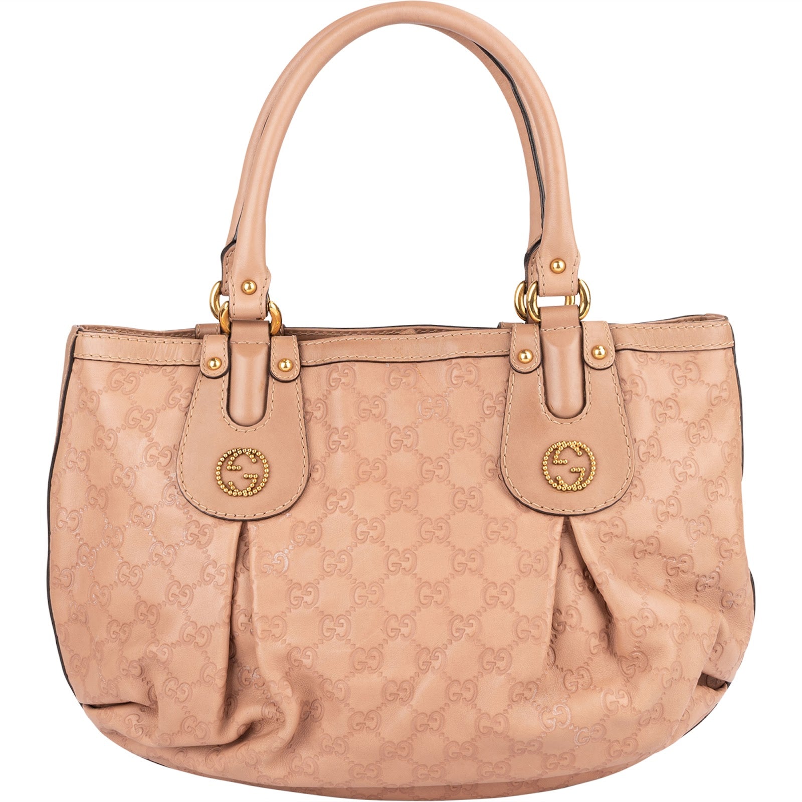 Gucci Leather GG Monogram Scarlet Handbag
