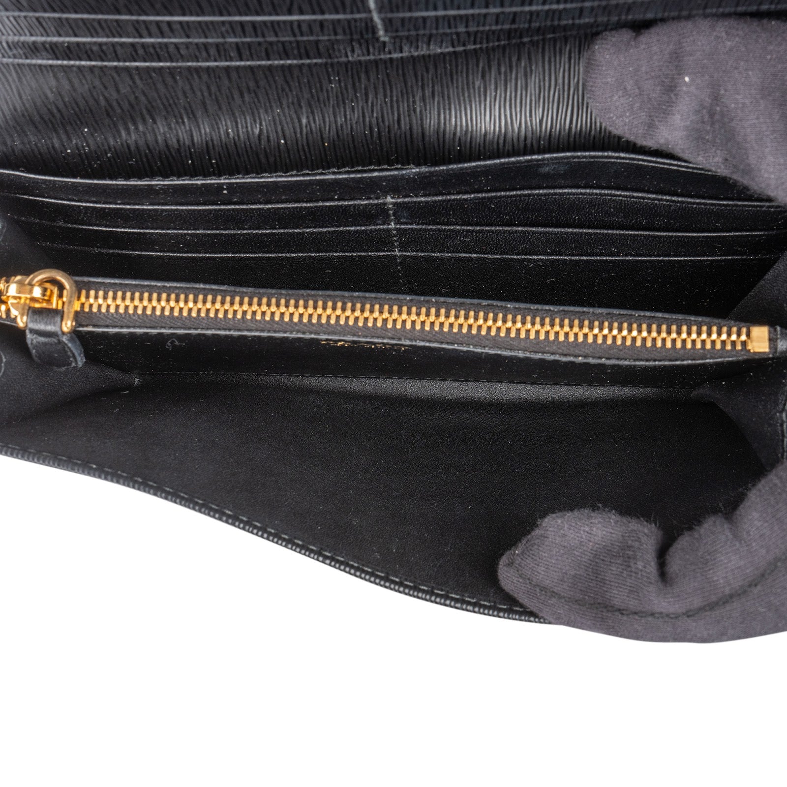 Prada Vitello Move Leather Continental Wallet