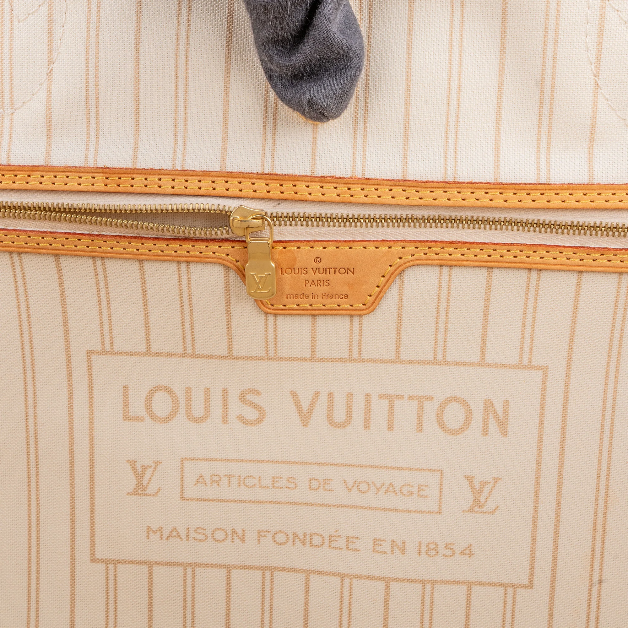 Louis Vuitton Damier Azur Monogram Neverfull GM Shopper