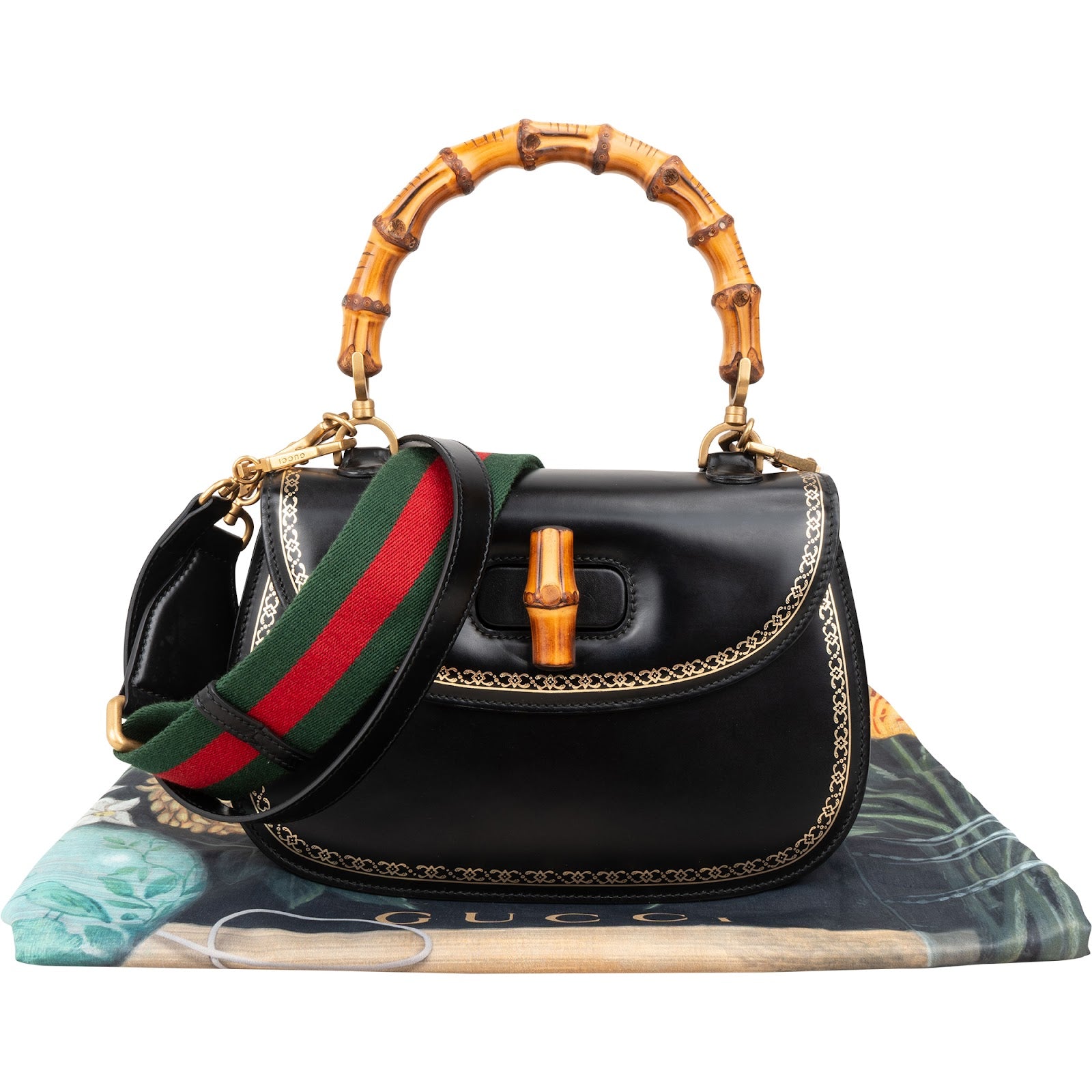 Gucci - 1947 Bamboo Top Handle Crossbody Bag