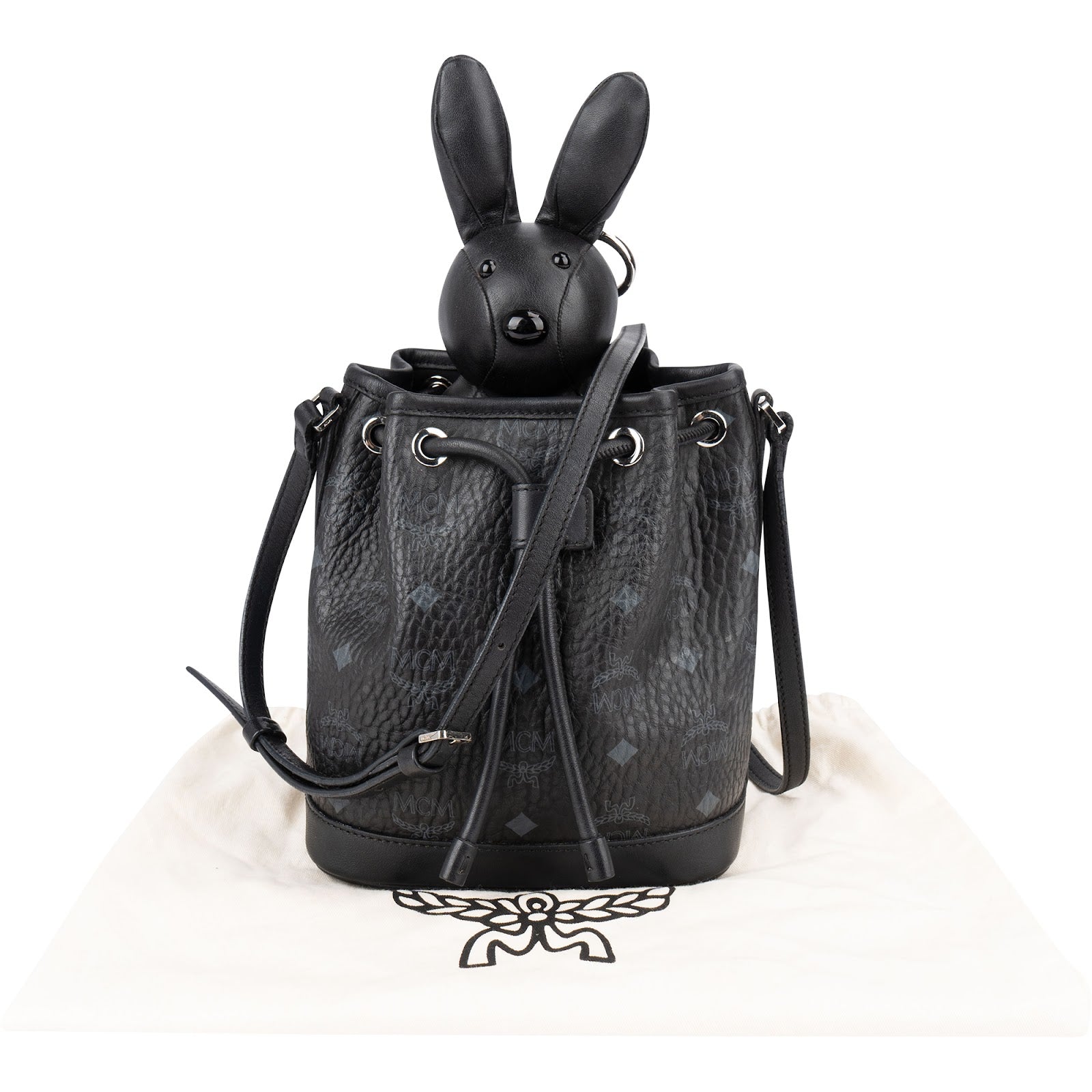 MCM - Rabbit Drawstring Small Bucket Crossbody Bag