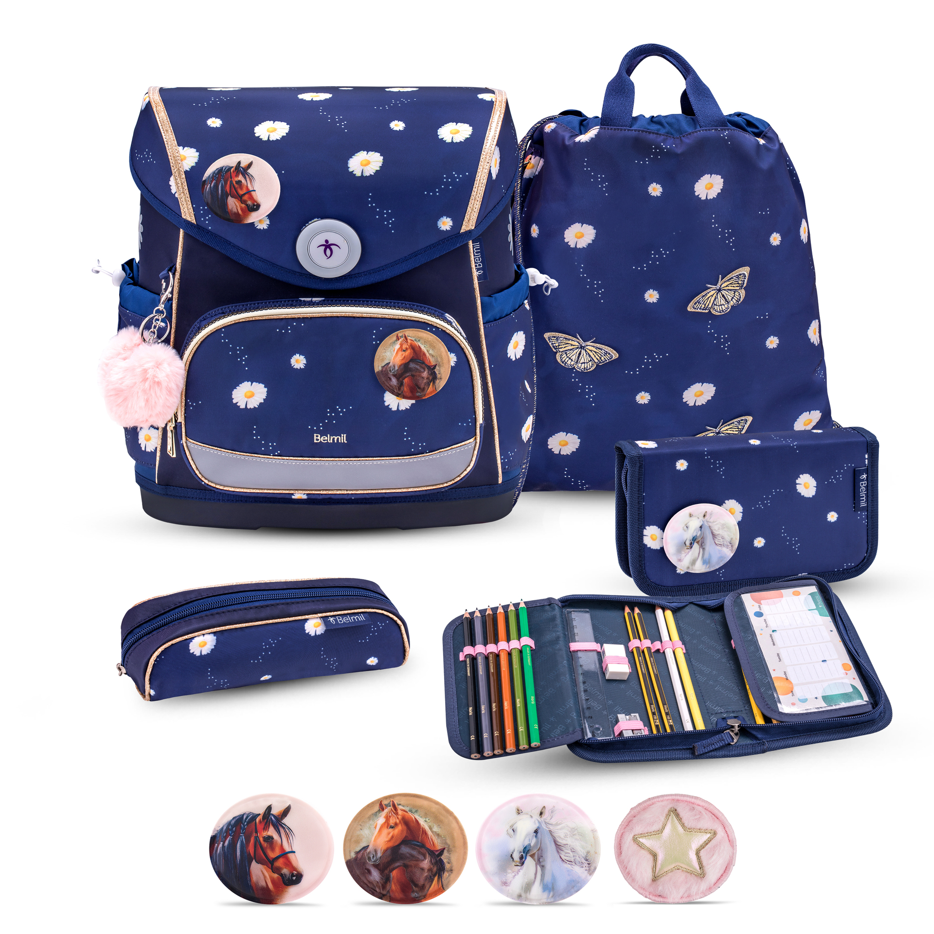 Compact Plus Schulranzenset 5-teilig - "Daisy"